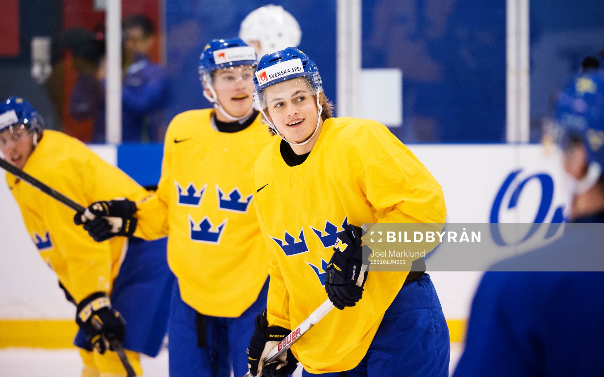 William Nylander på Sveriges träning