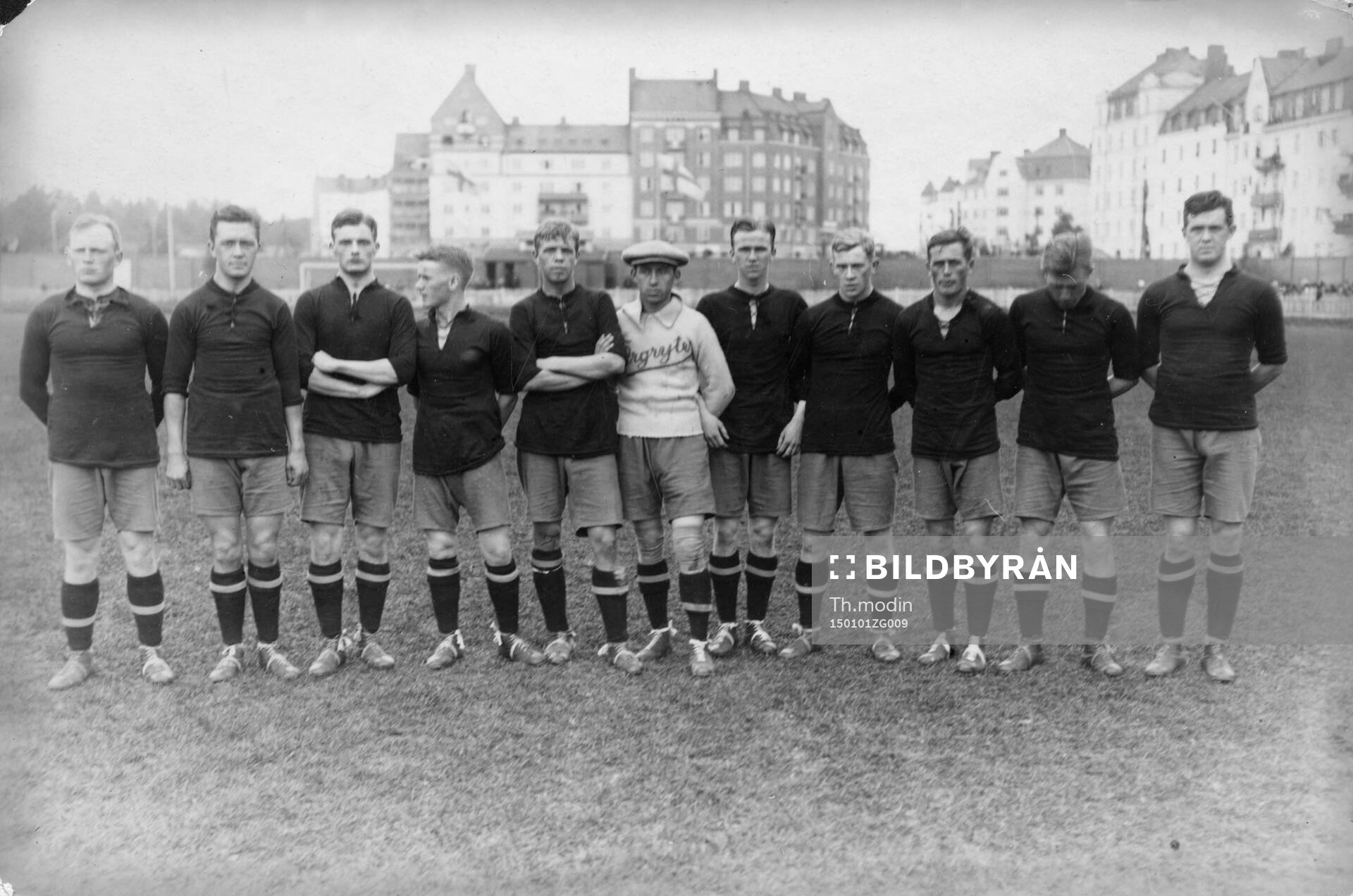 Fotboll, Örgrytes lag. Svenska mästare i fotboll 1915