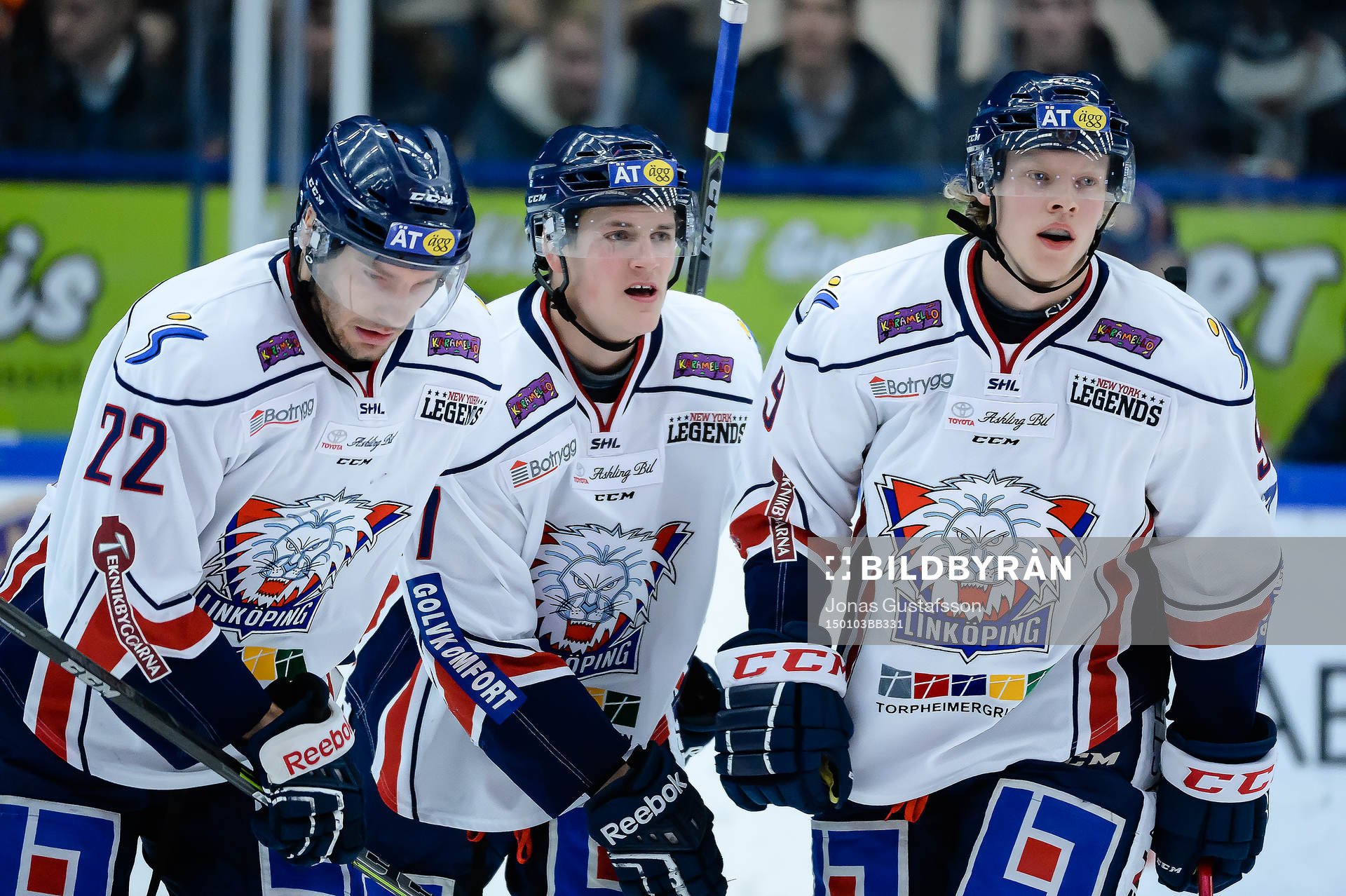 Linköpings Mattias Sjögren , Henrik Törnqvist, Anton