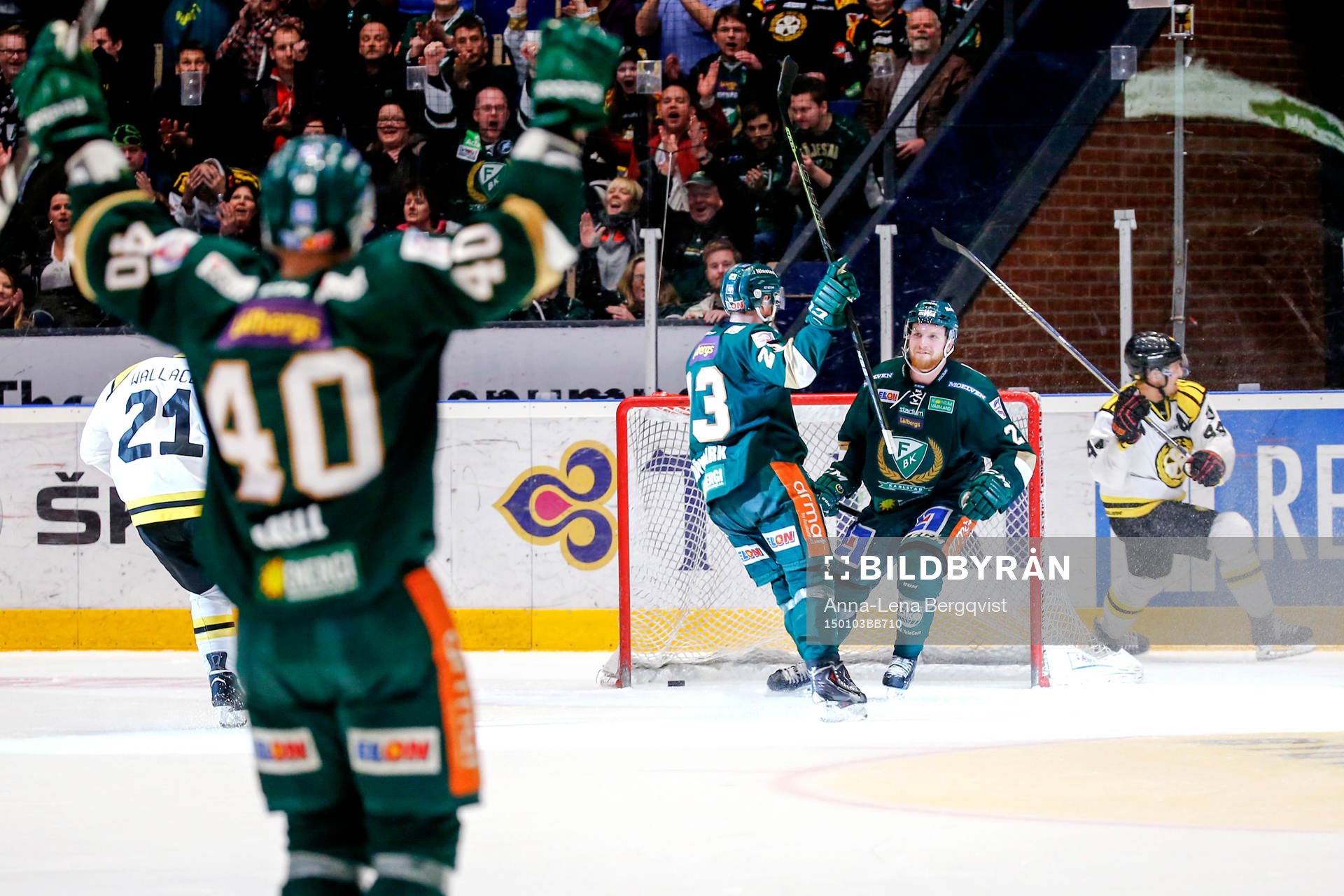 Färjestads Martin Röymark jublar
