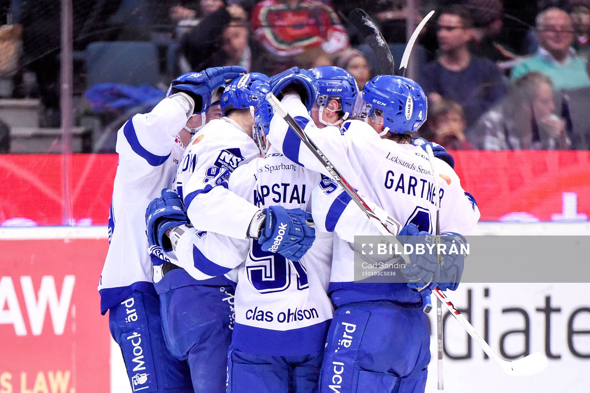 Leksands Fabian Brunnström jublar