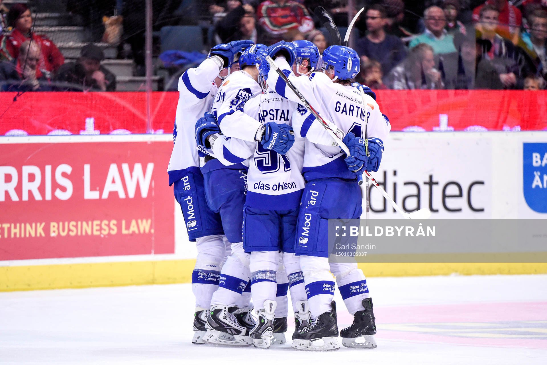 Leksands Fabian Brunnström jublar