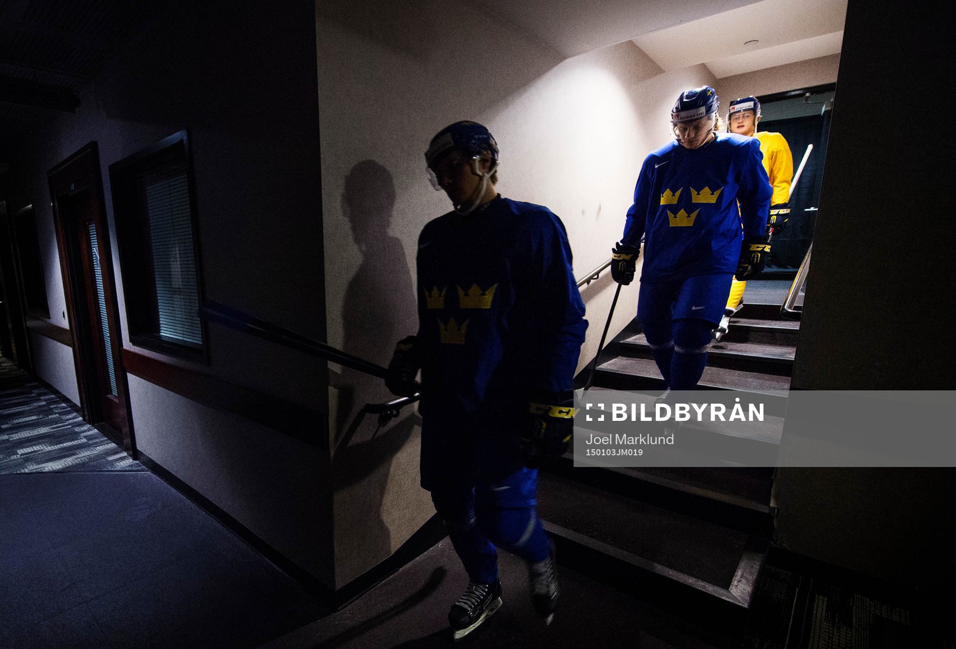 Adrian Kempe, Jacob de la Rose och William Nylander på