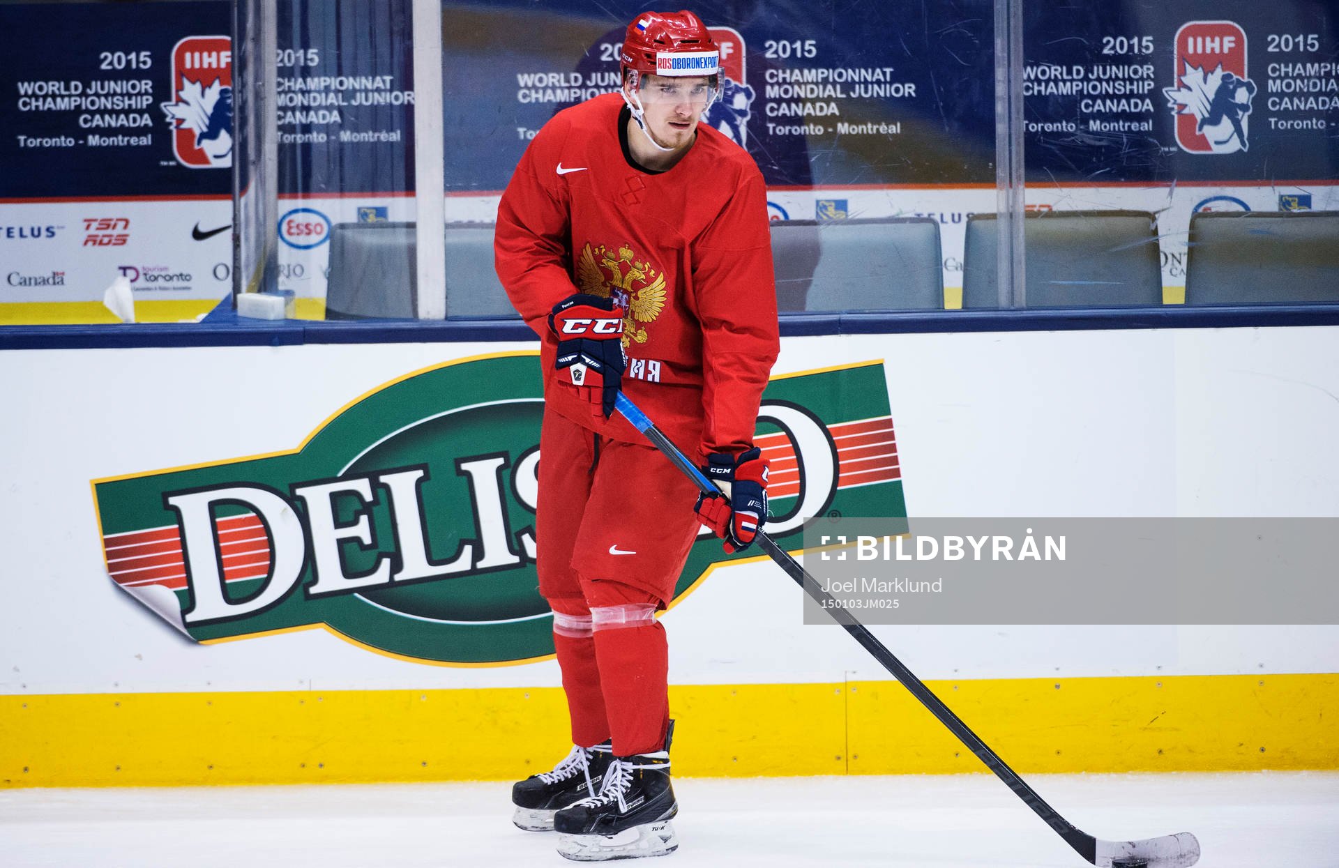 Pavel Buchnevich på Rysslands träning