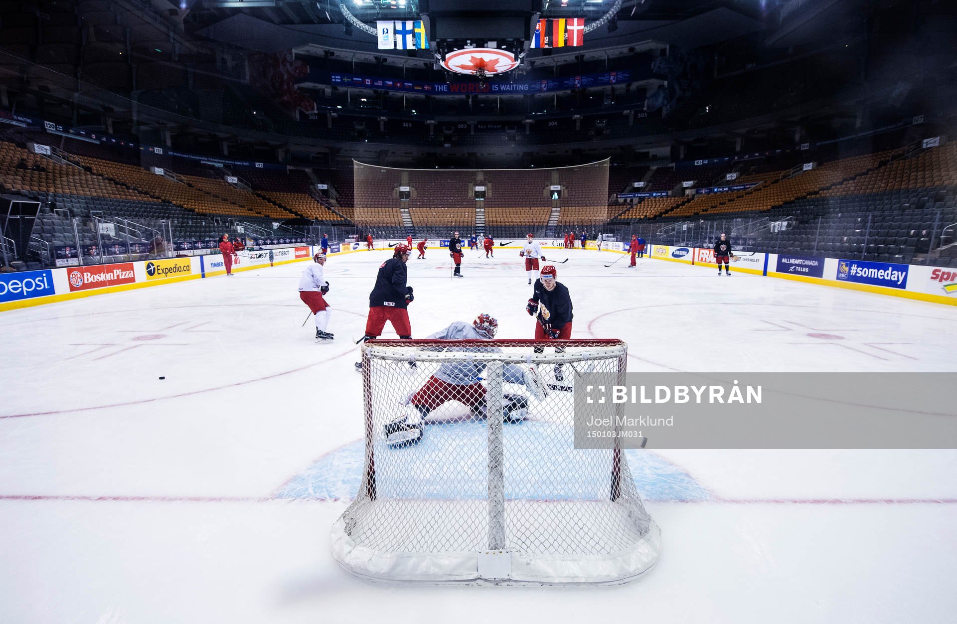 Rysslands lag tränar i Air Canada Center