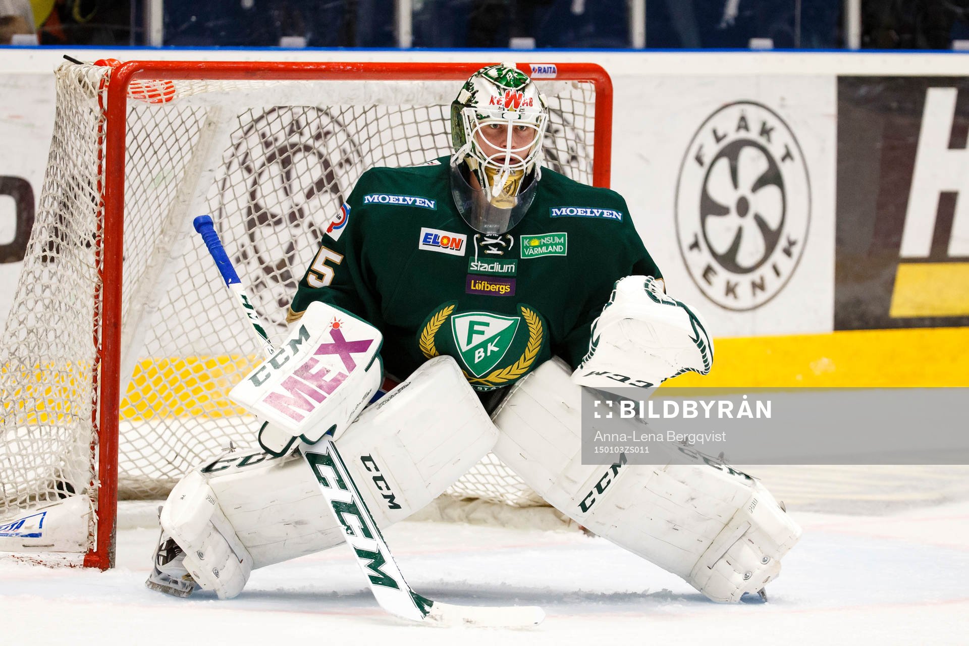 Färjestads målvakt Fredrik Pettersson Wentzel