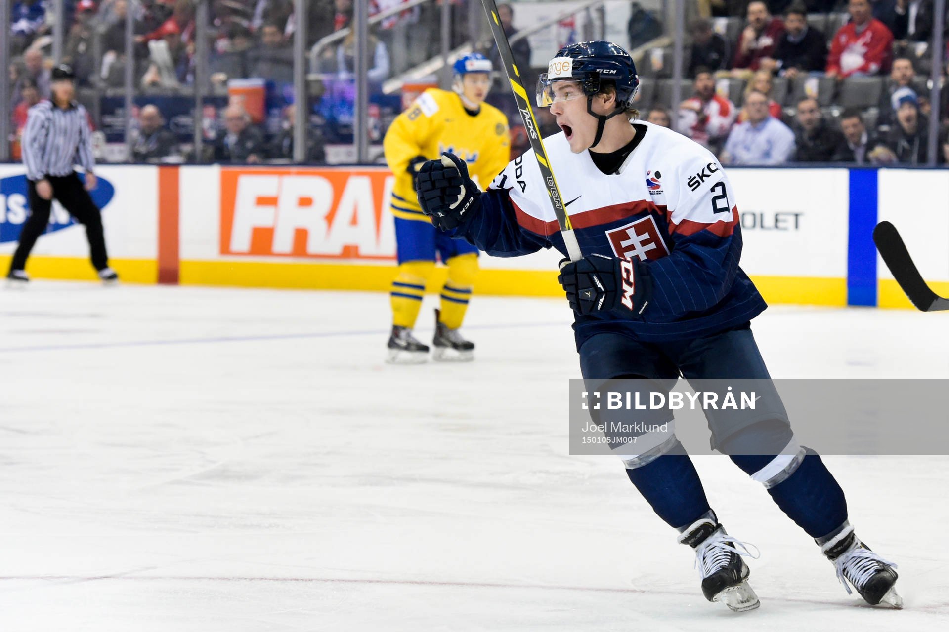 Slovakiens David Soltes jublar