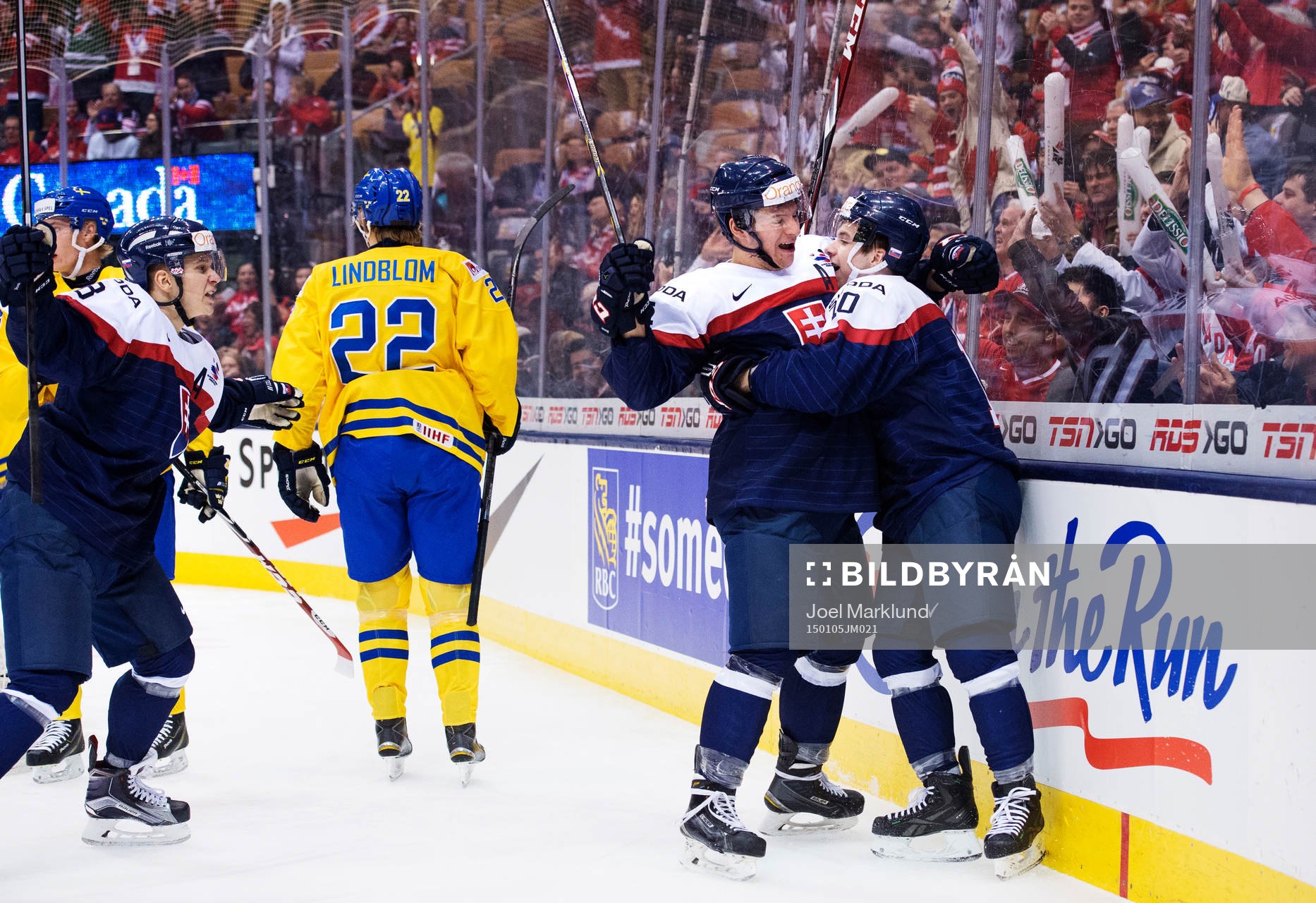 Slovakiens Patrik Koys, Mislav Rosandic och Martin Reway