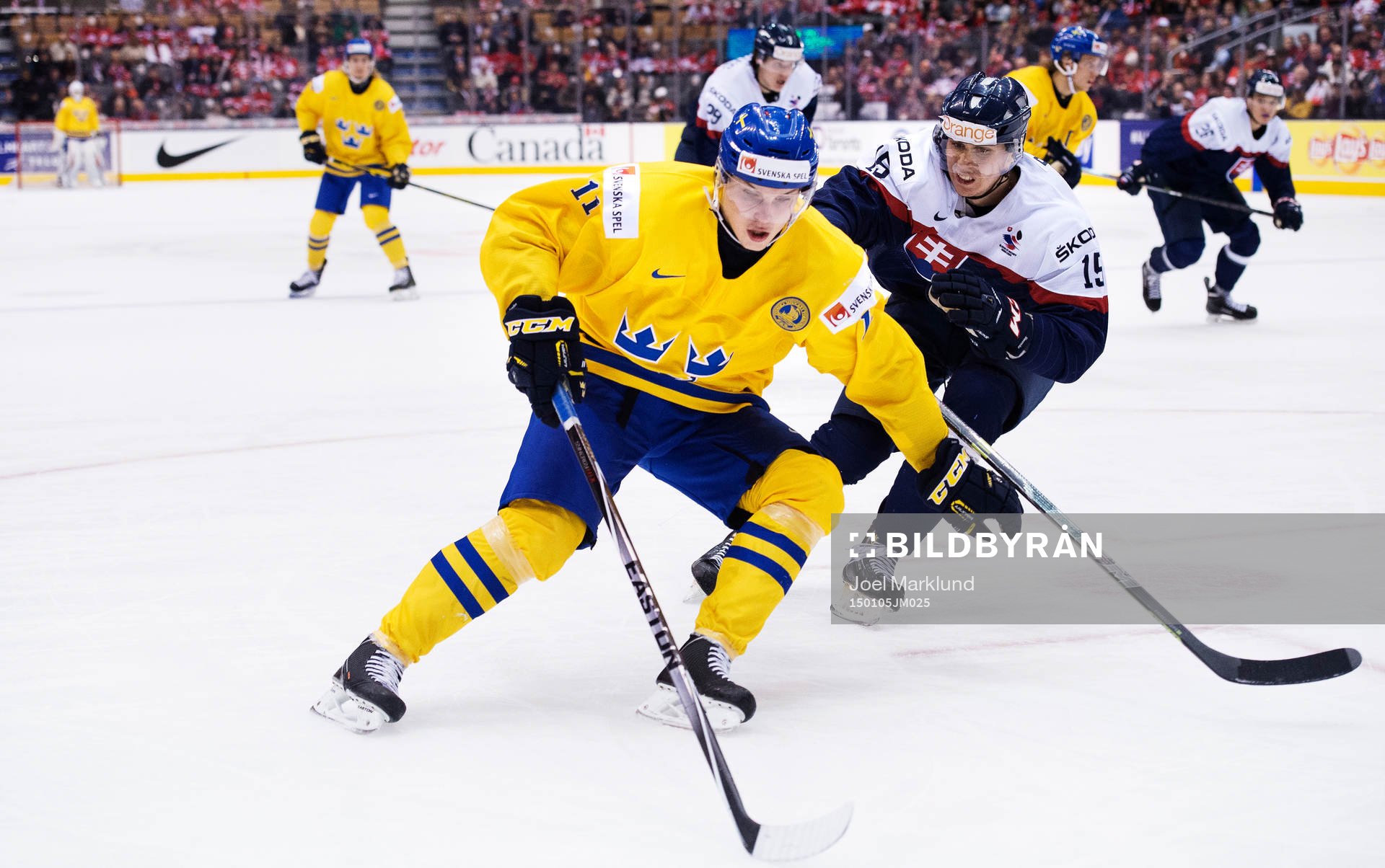 Sveriges Anton Blidh och Slovakiens Matus Sukel
