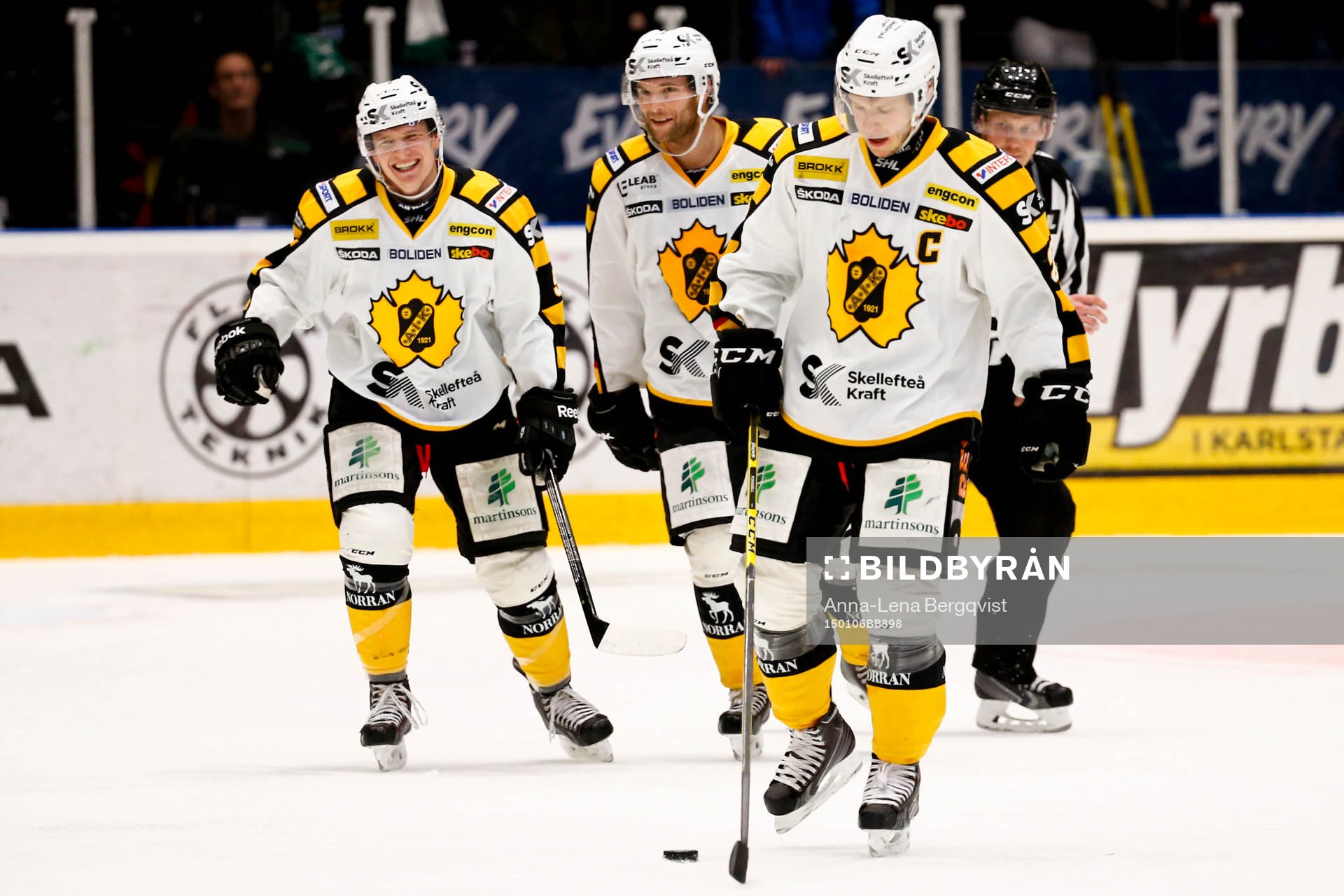 Skellefteås spelare jublar