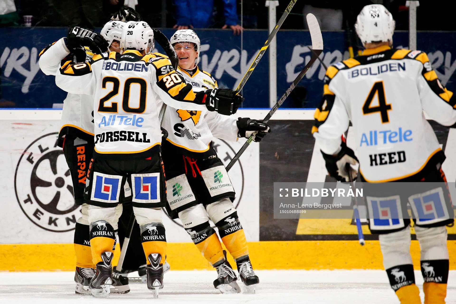Skellefteås spelare jublar