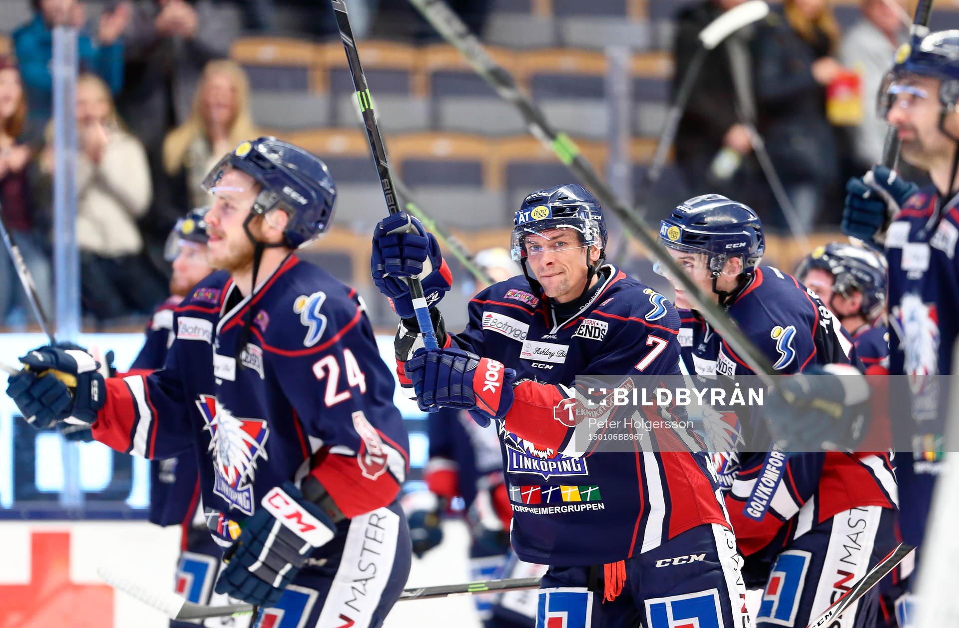 Linköping med Magnus Johansson jublar
