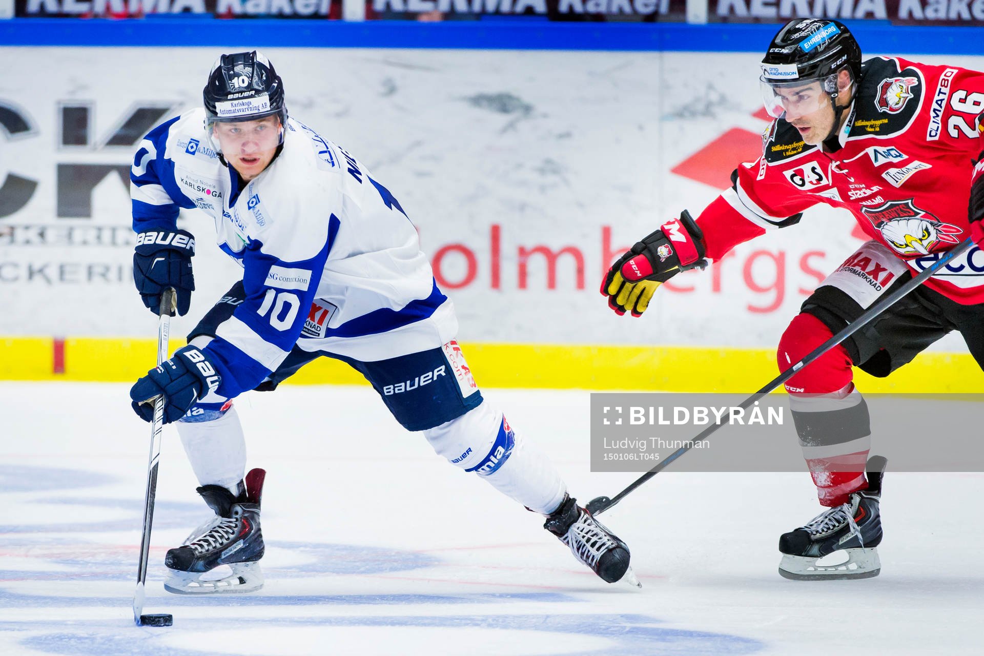 Karlskogas Marcus Nilsson jagas av Malmö Redhawks Yanick