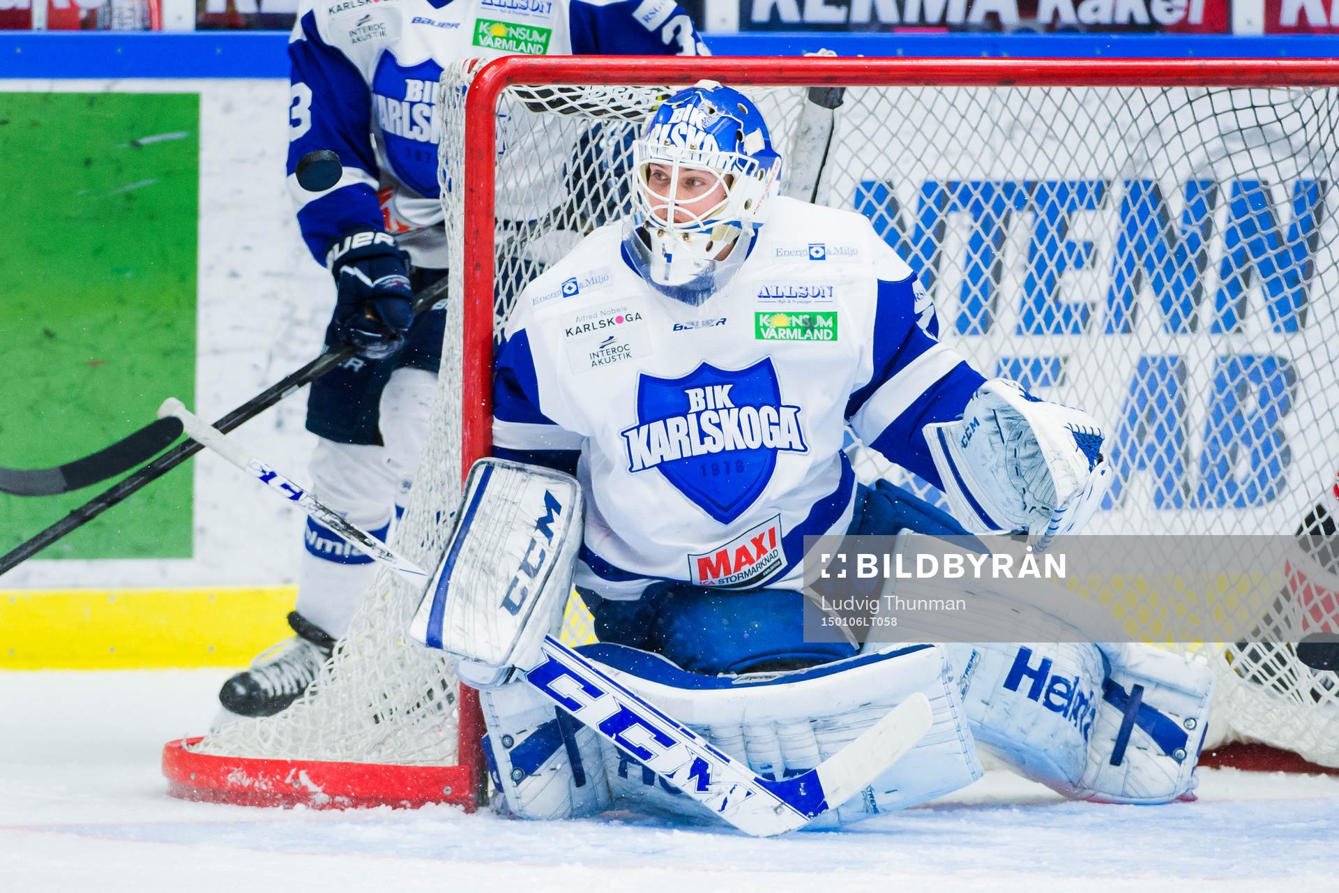 Karlskogas målvakt Joel Gistedt