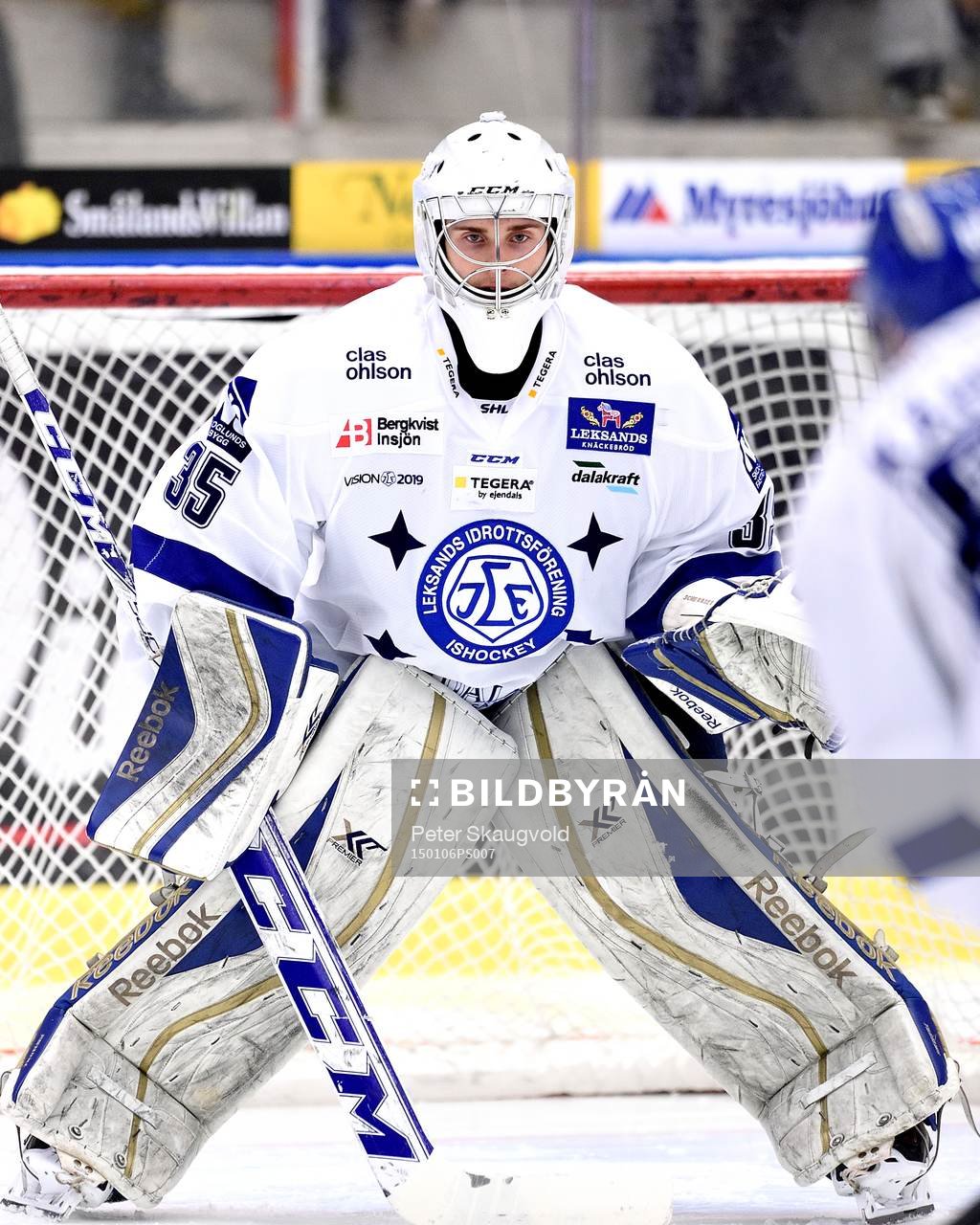 Leksands Vikor Scherrieble på uppvärmningen