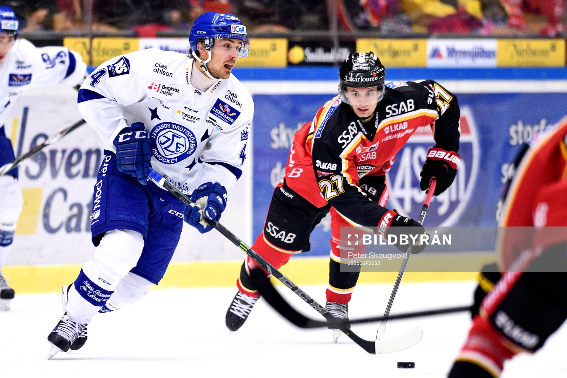 Leksands Robin Gartner med pucken