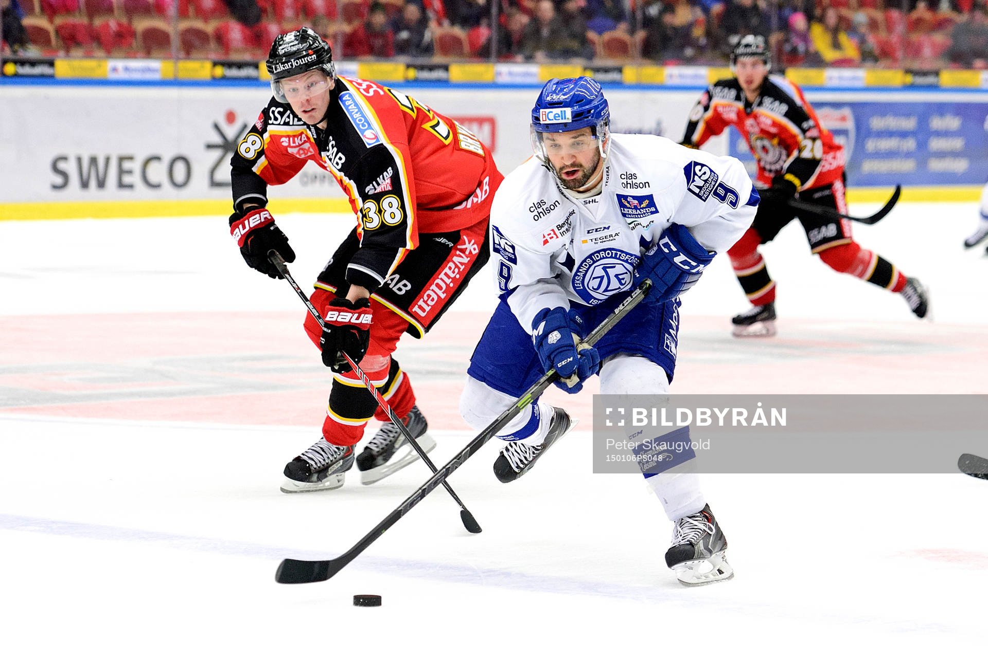 Leksands Eric Himelfrab med pucken