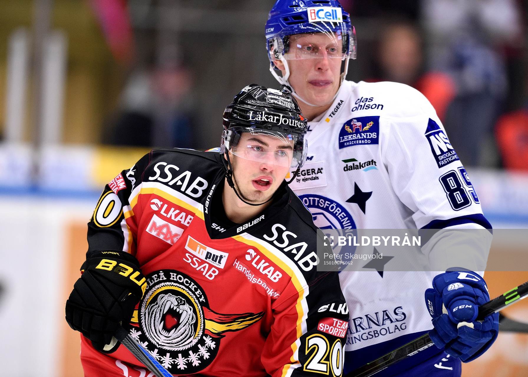 Luleås Victor Ekarv och Leksands Toni Kähkönen