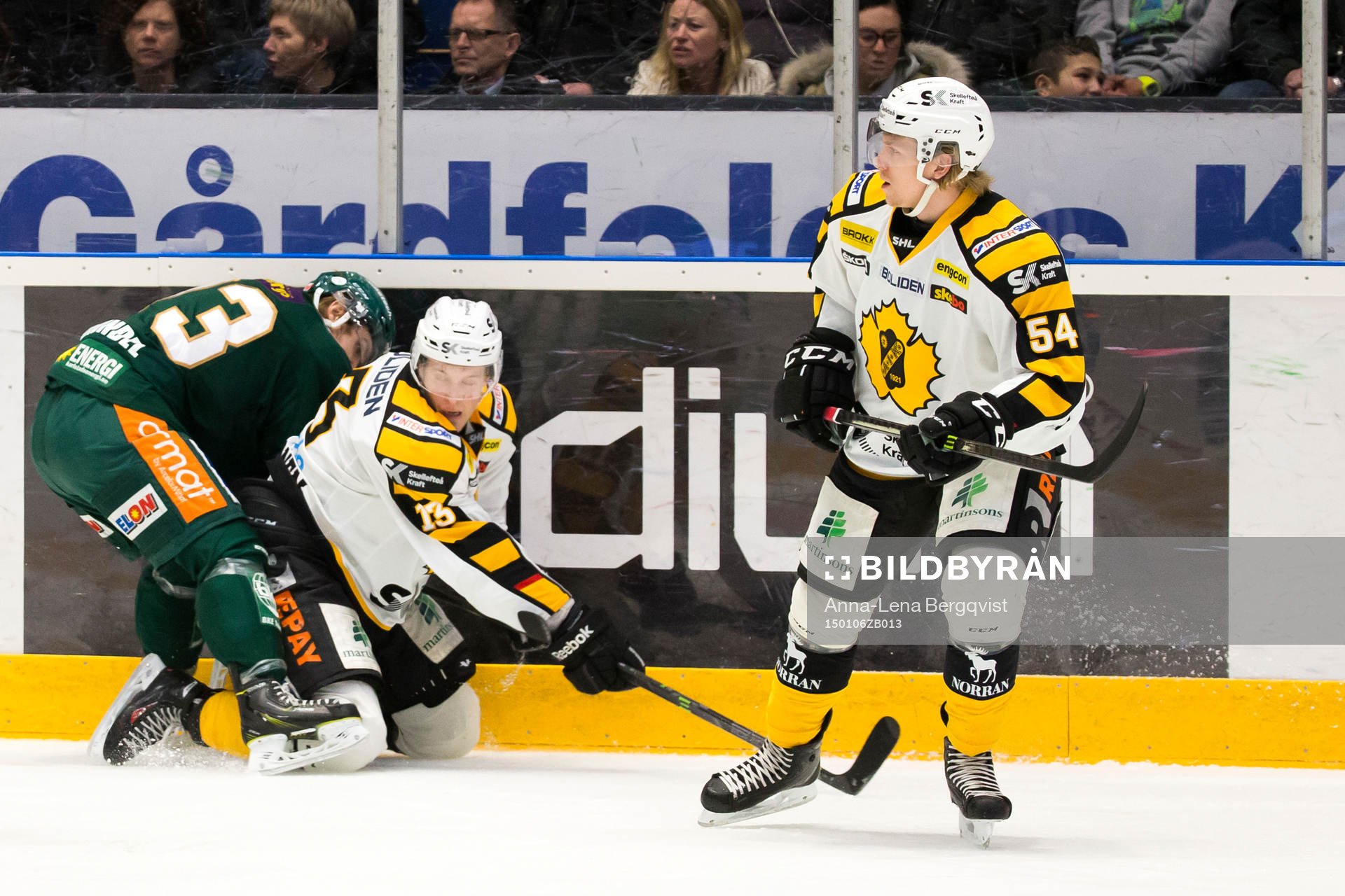 Färjestads Anton Grundel och Skellefteås Mikko Lehtonen