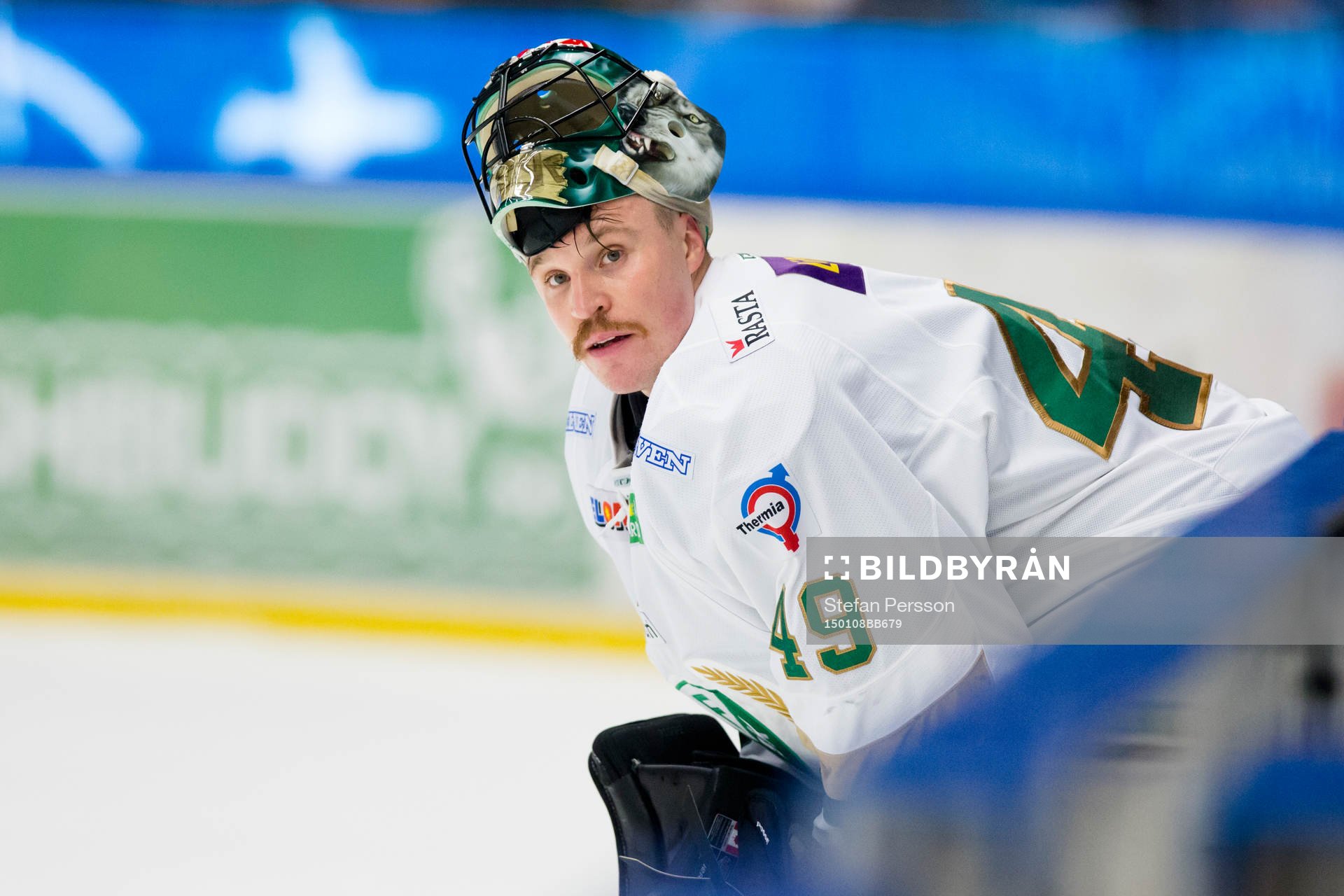 Färjestads målvakt Justin Pogge