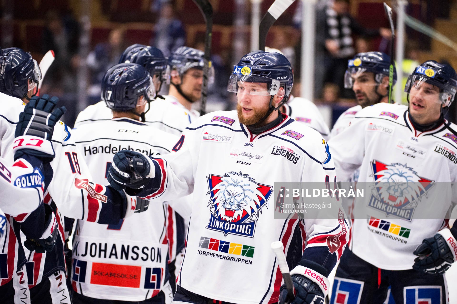 Linköpings Jonas Junland jublar
