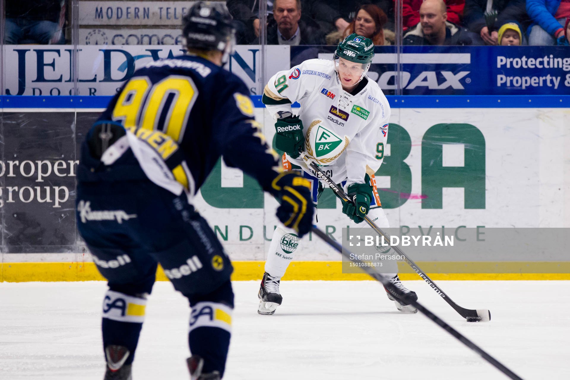 s Ted Brithén mot Färjestads Toni Rajala