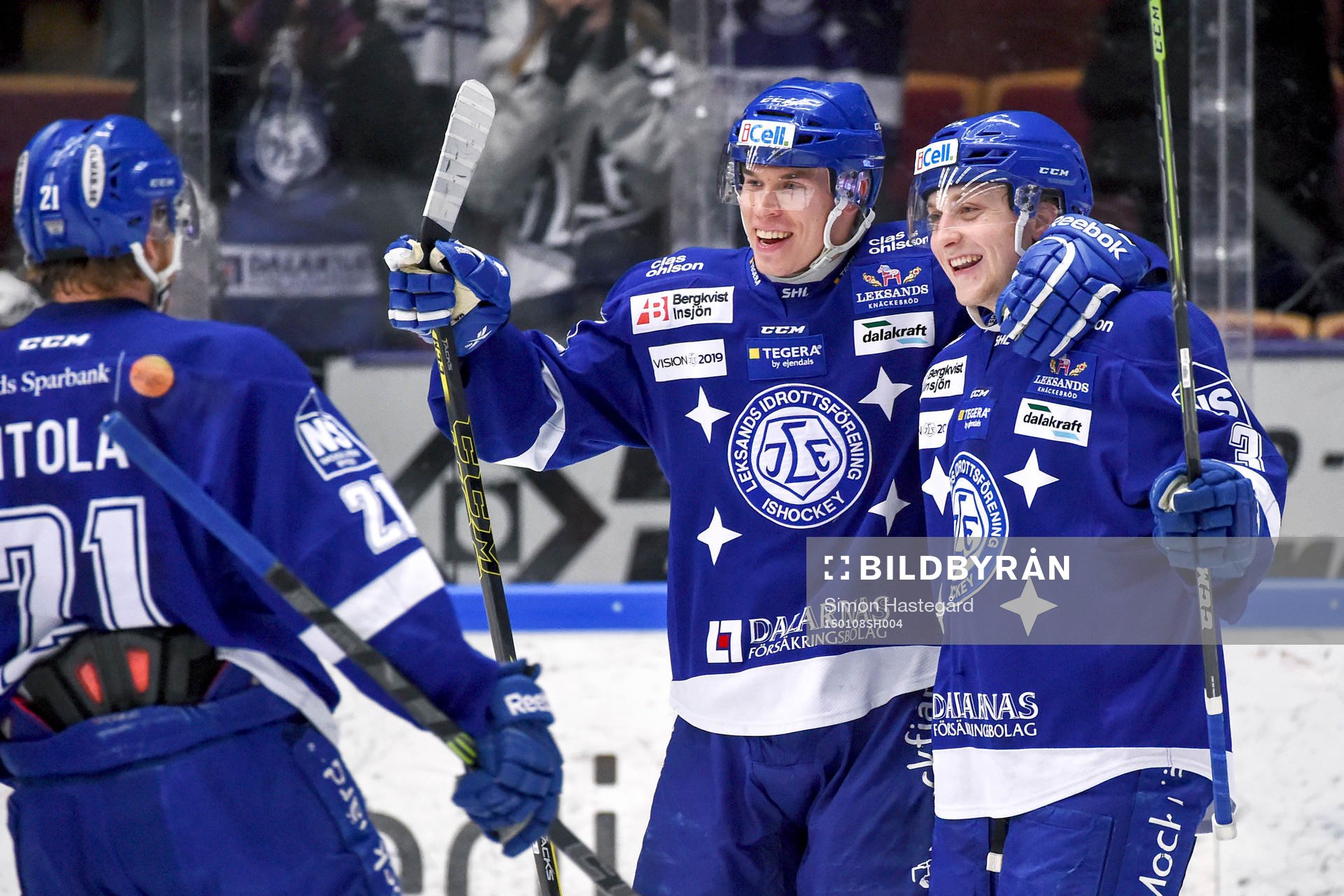 Leksands Mattias Ritola, Tomi Sallinen och Linus Hultström