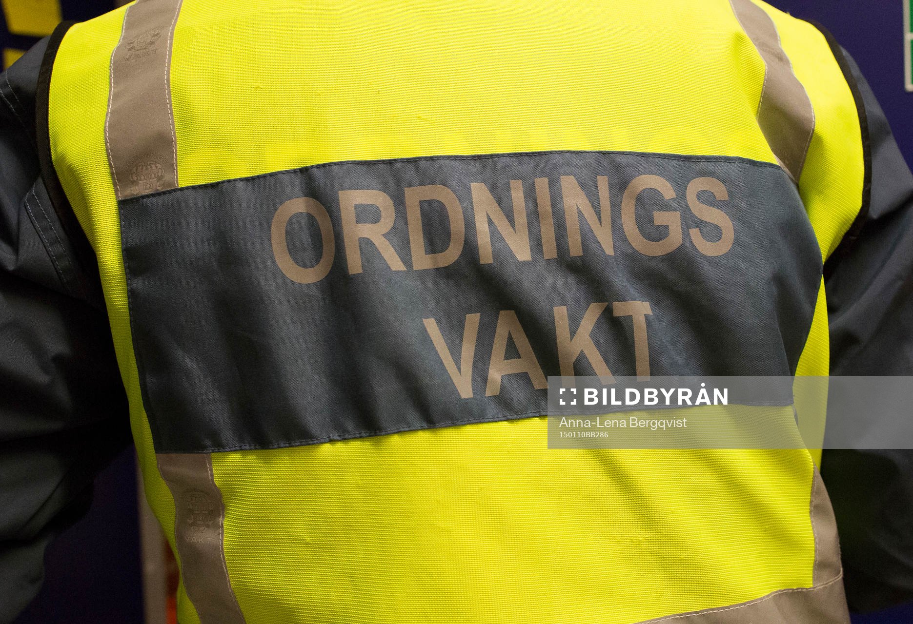 En generell bild av en ordningsvakts väst