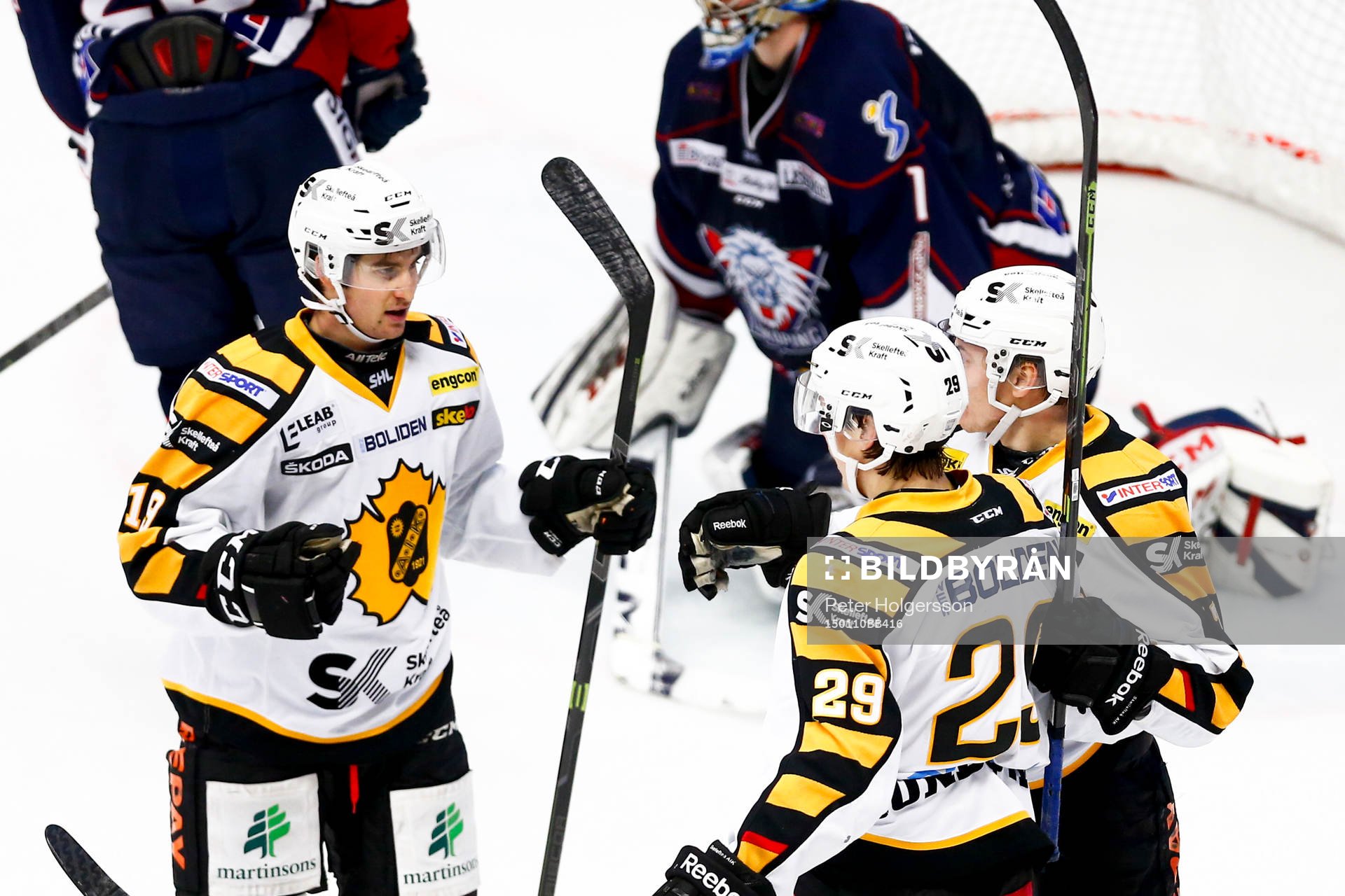 Skellefteås spelare jublar