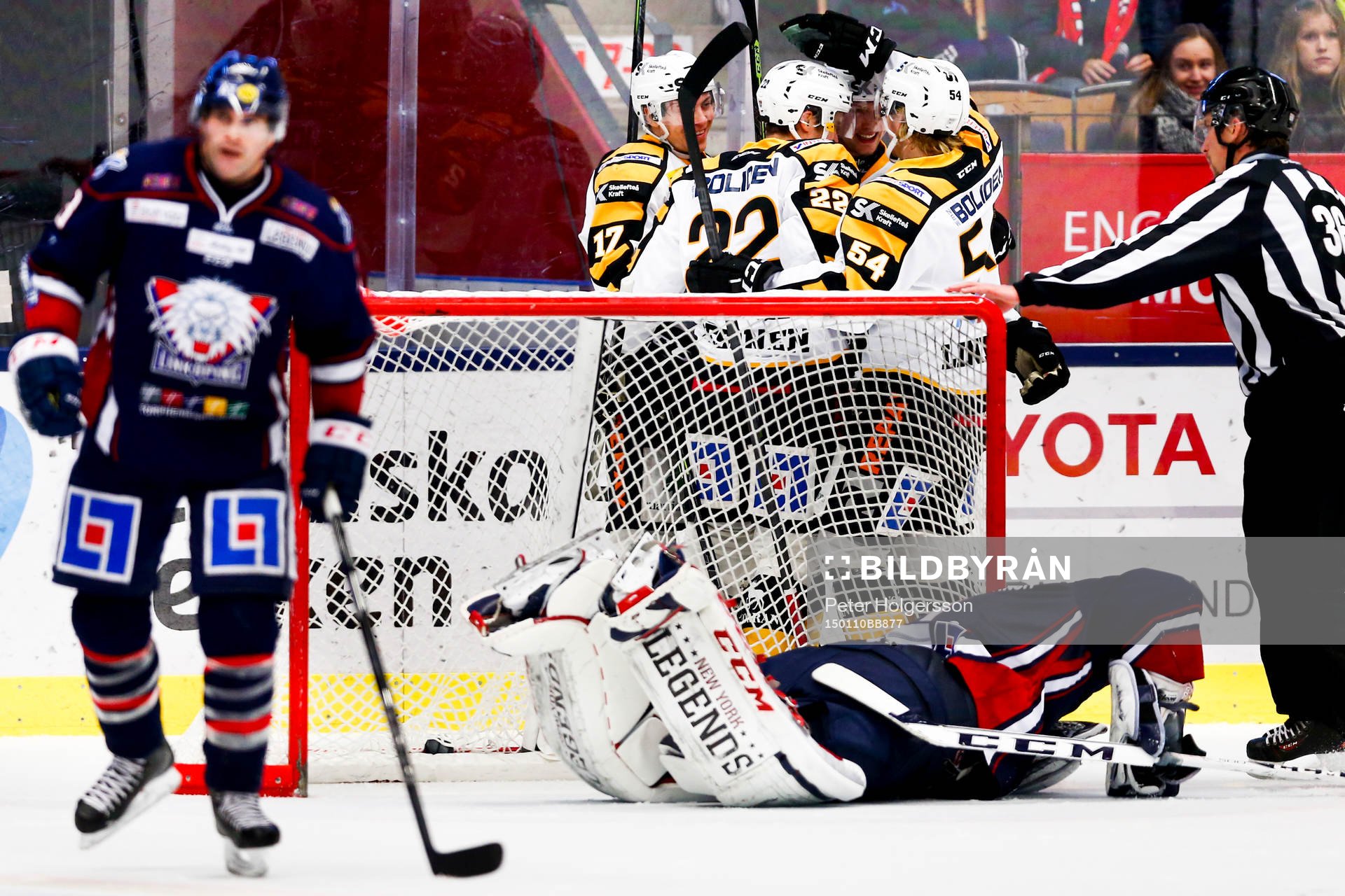 Skellefteås spelare jublar