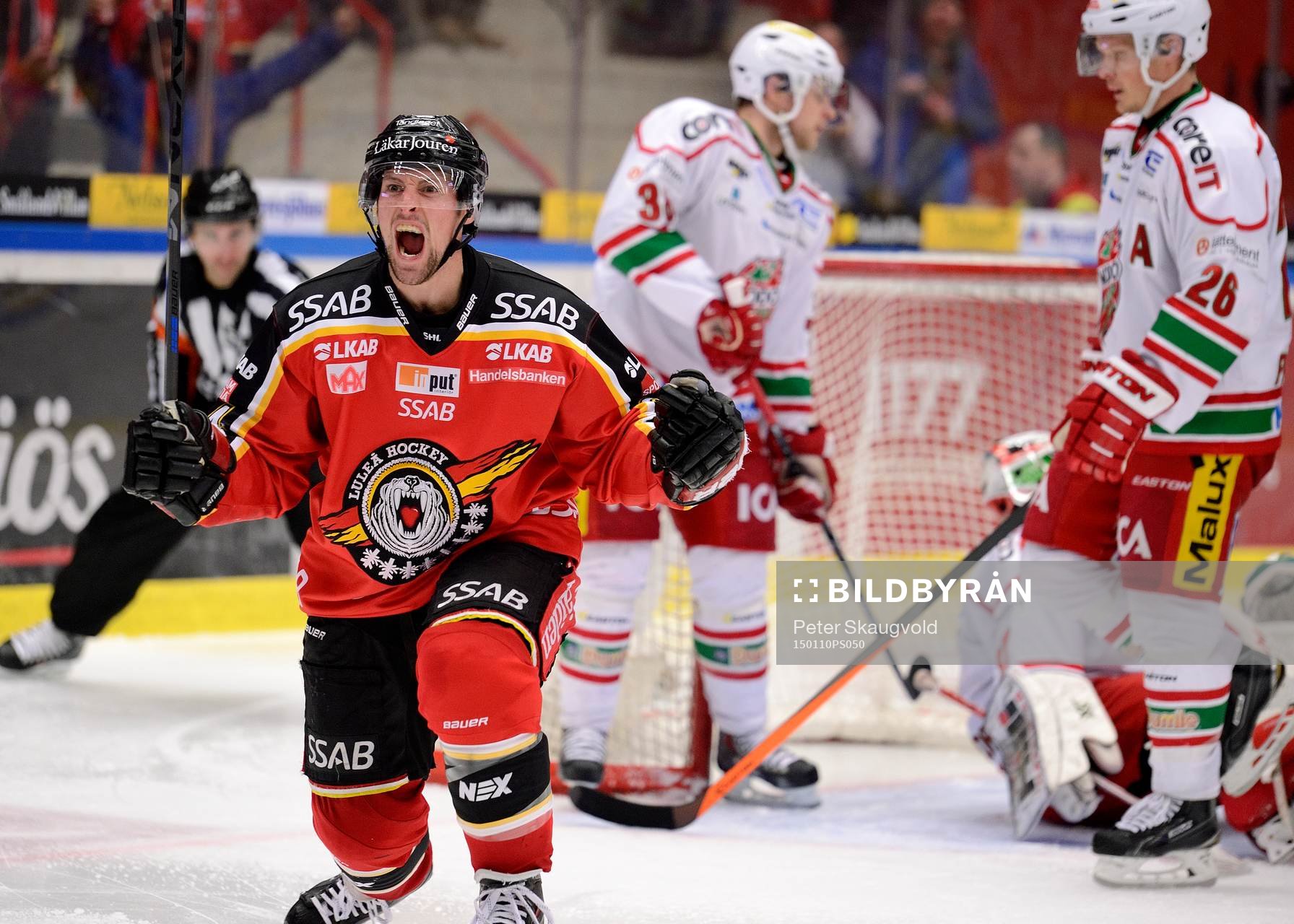 Luleås Cam Abbott jublar