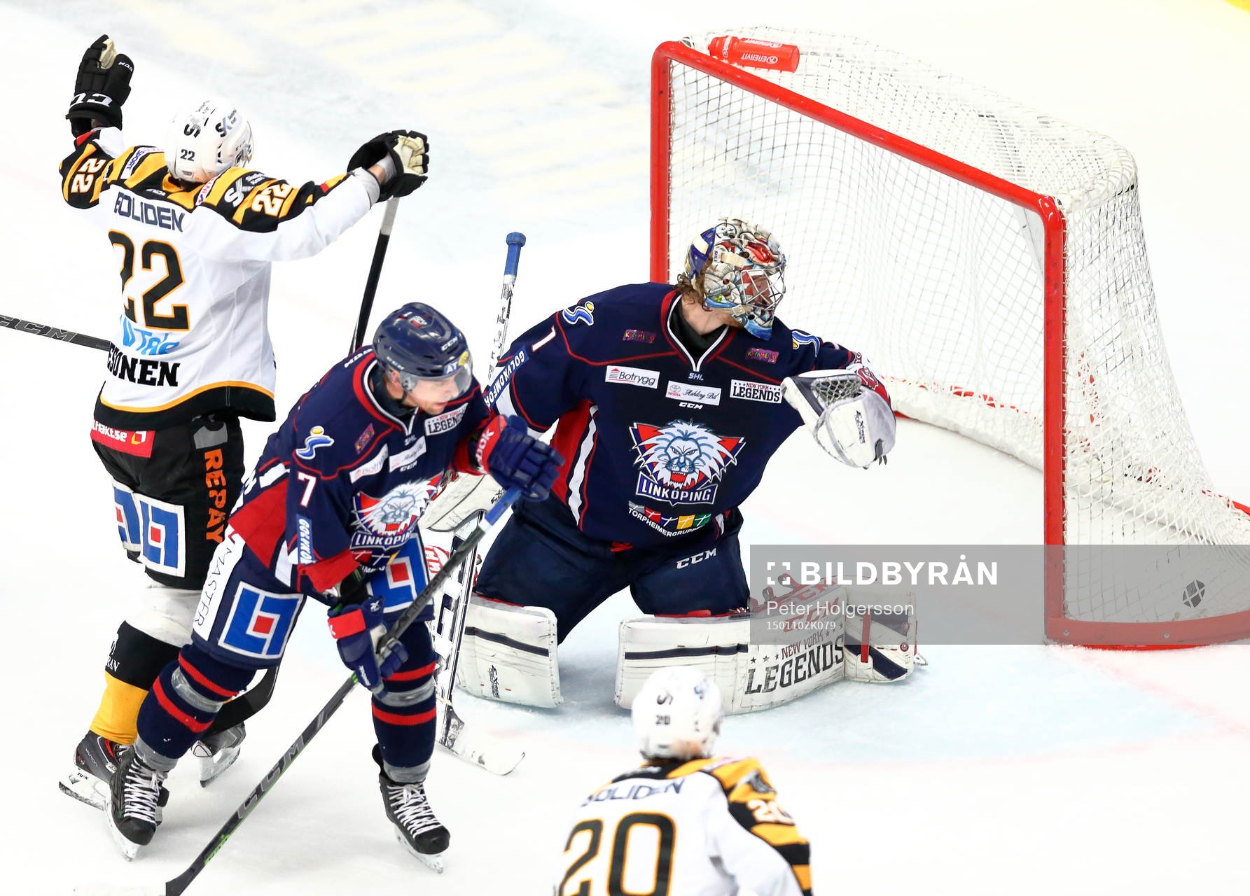 Linköpings Mattias Sjögren jublar