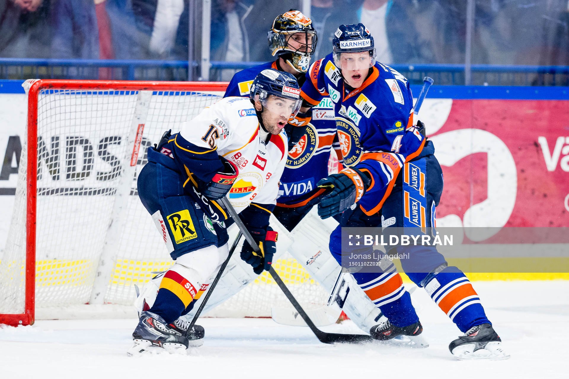 Djurgårdens Steve Saviano och Växjös Niclas Lundgren