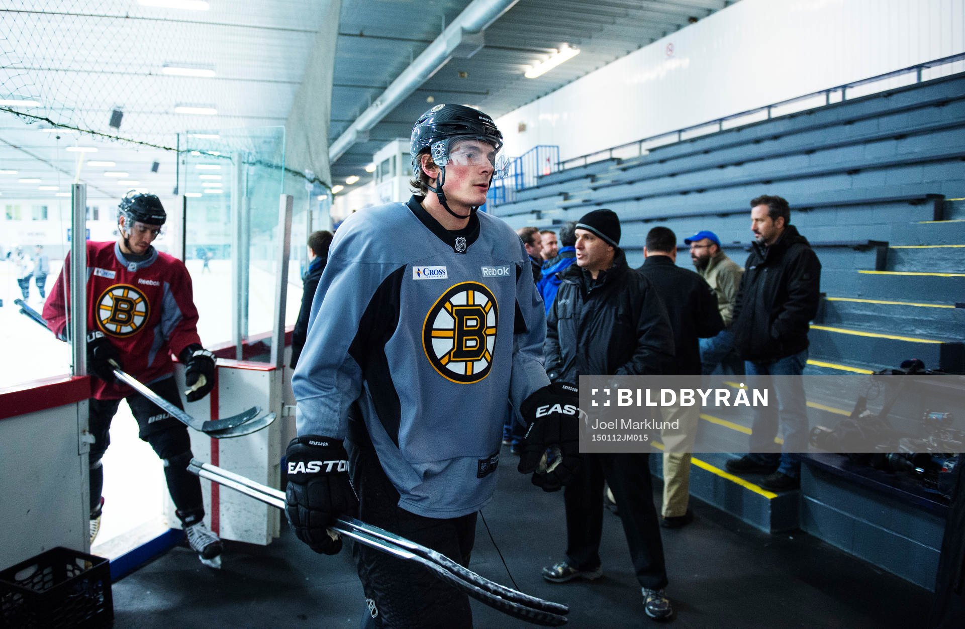 Loui Eriksson lämnar Boston Bruins träning