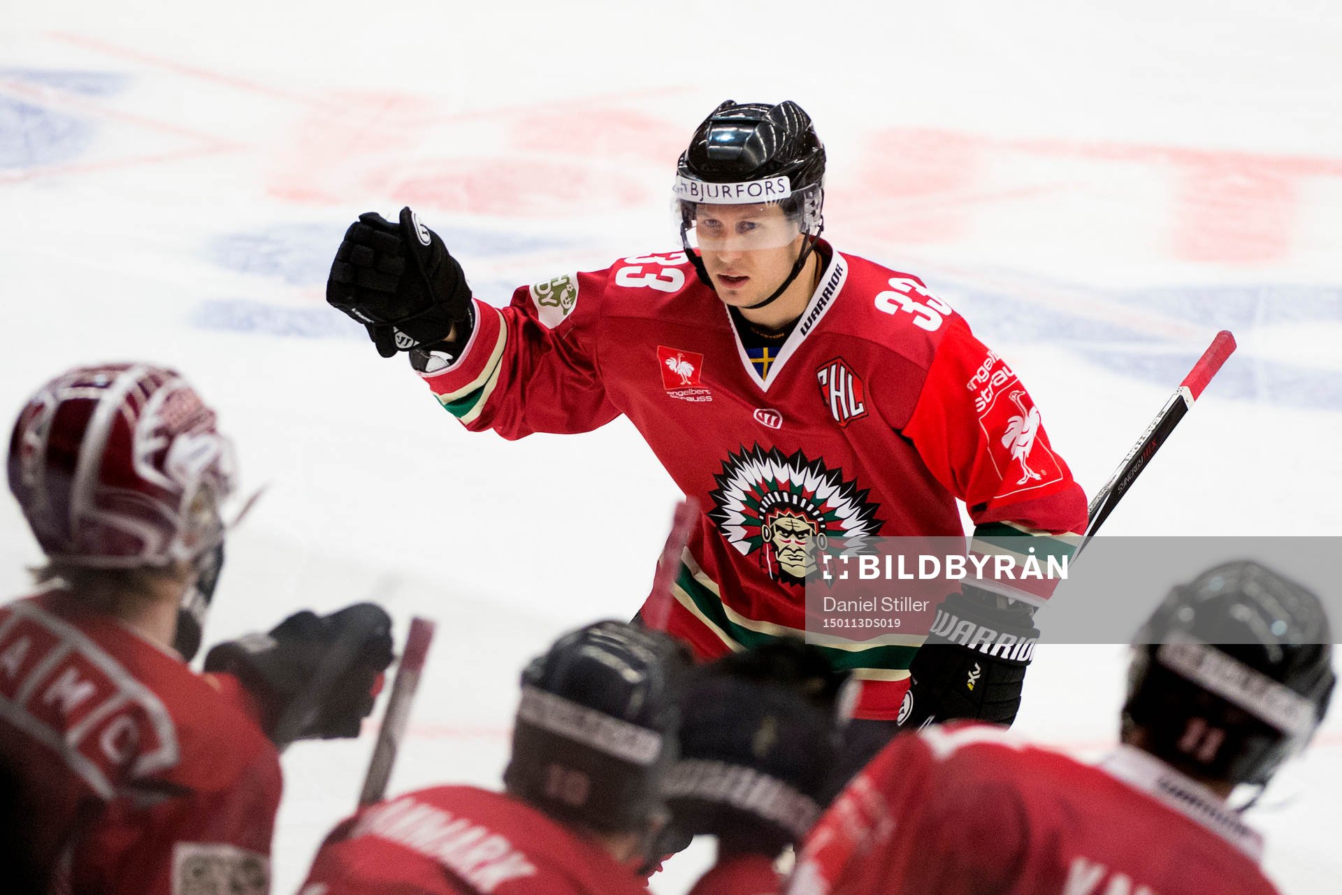 Frölundas Elias Fälth jublar