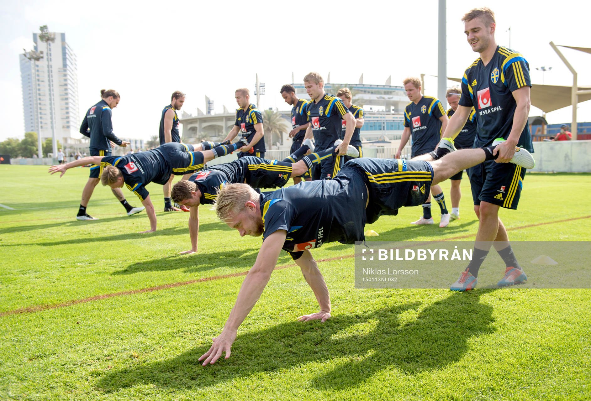 Sveriges Johan Larsson och Johan Mårtensson