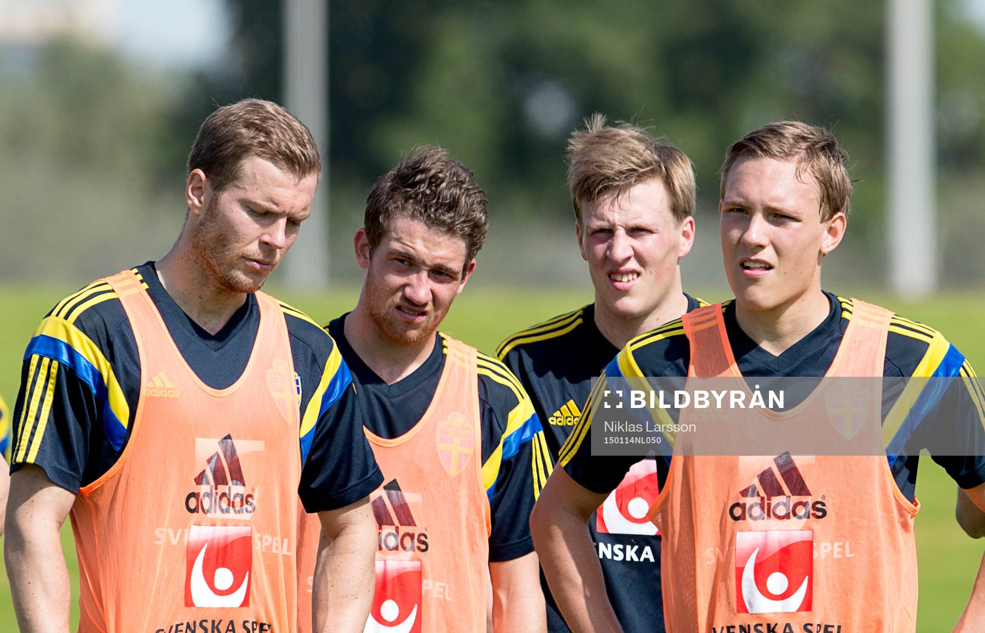 Sveriges Per Karlsson, Marcus Rohdén, Emil Bergström och