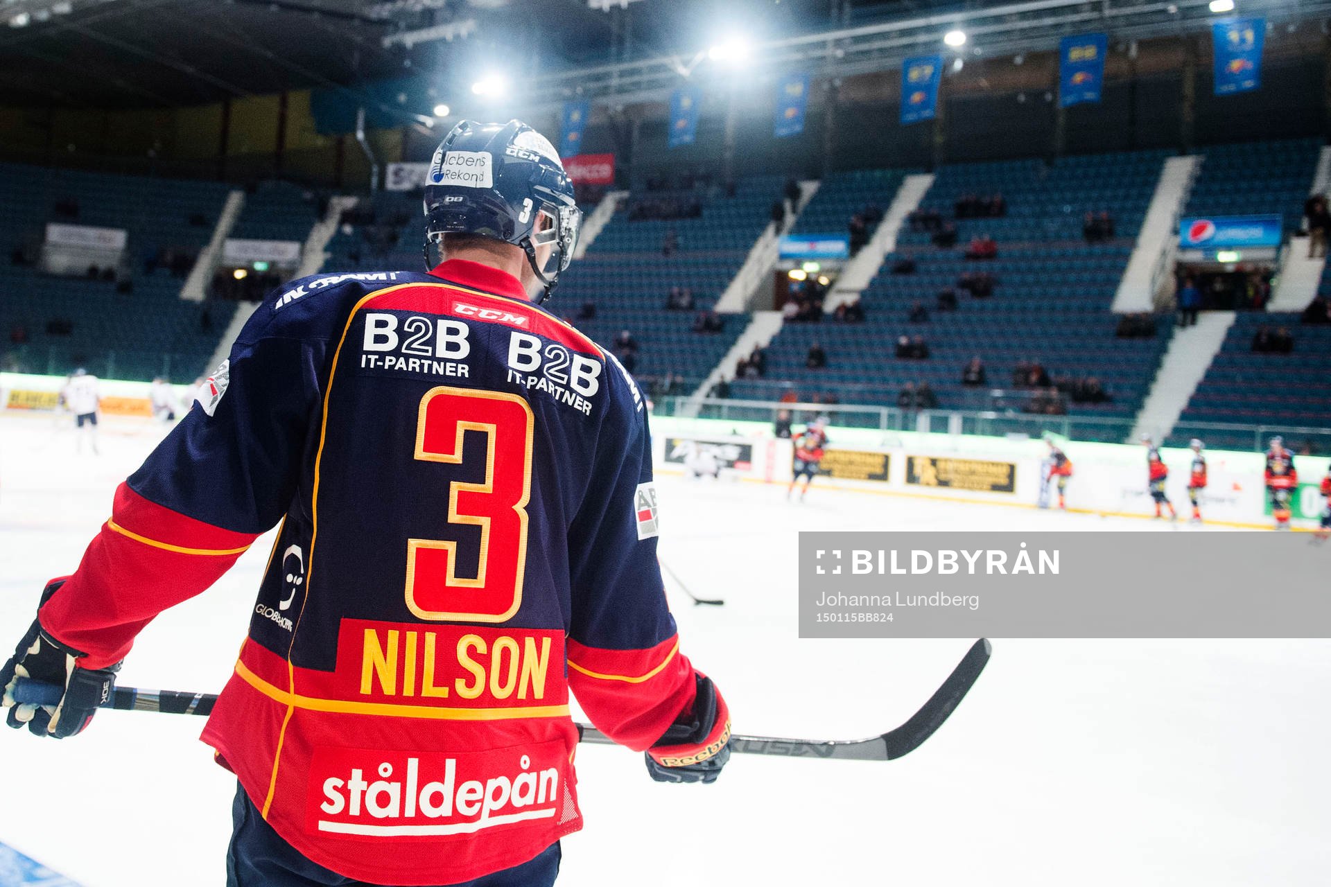 Djurgården Marcus Nilson har valt nummer 3 på sin tröja