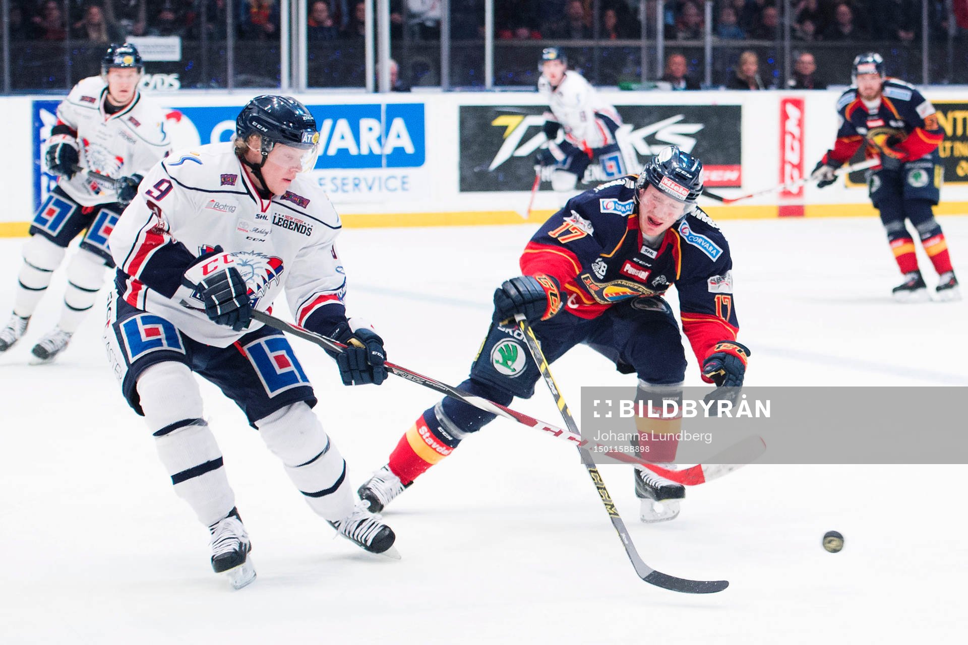 Linköpings Anton Karlsson och Djurgården Henrik Eriksson