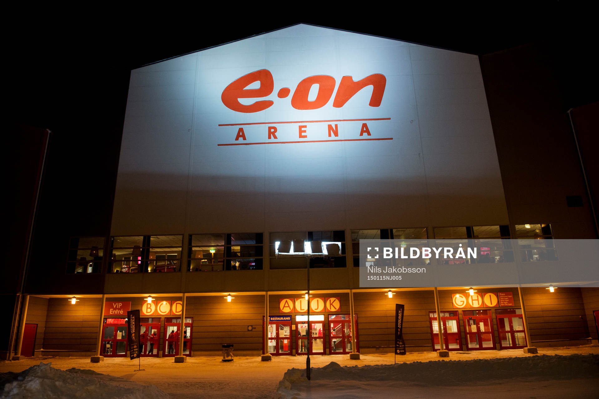 EON-arena innan matchen i hockeyallsvenskan mellan Timrå