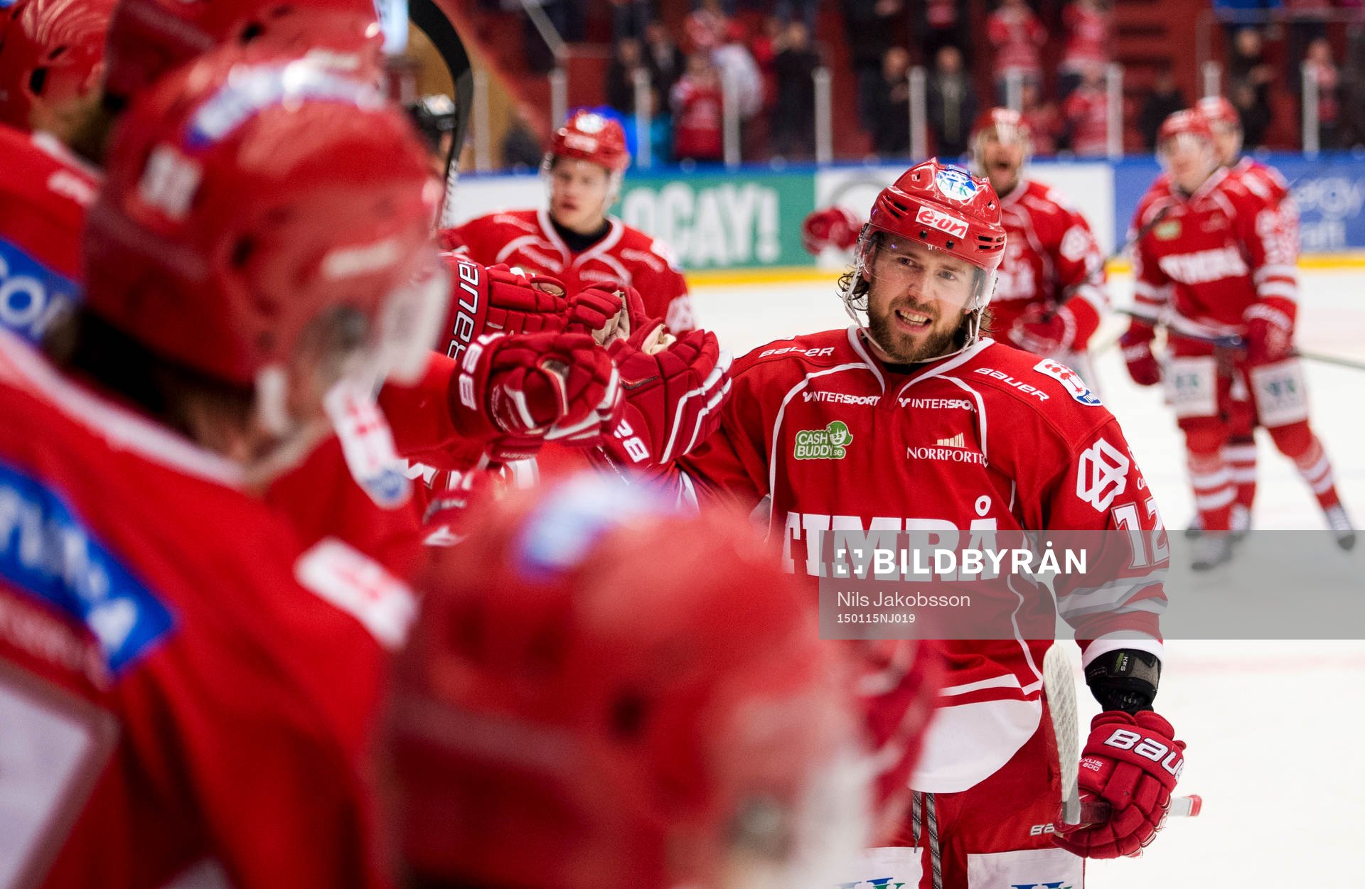 Timrås André Hult jublar