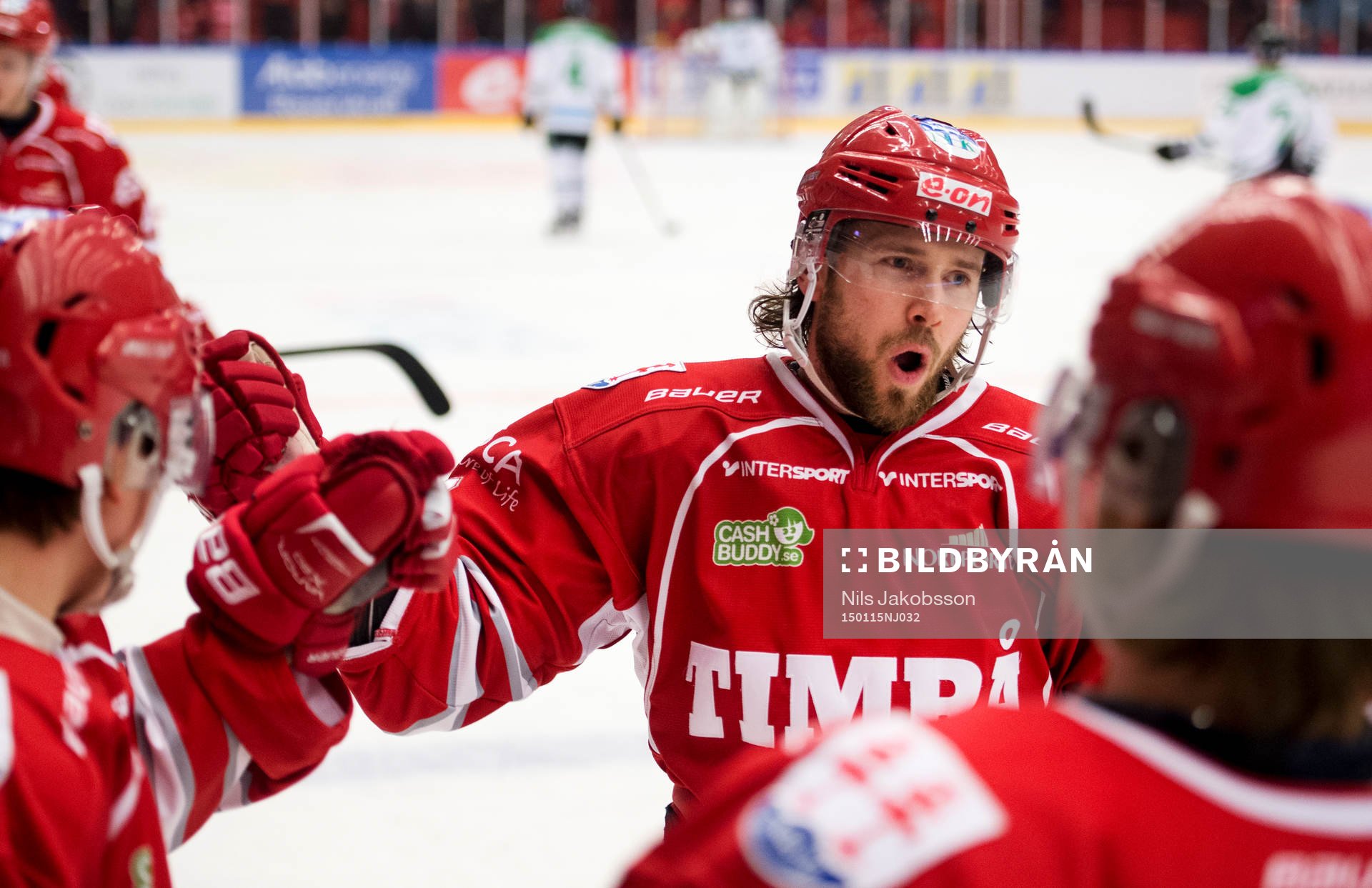 Timrås André Hult jublar