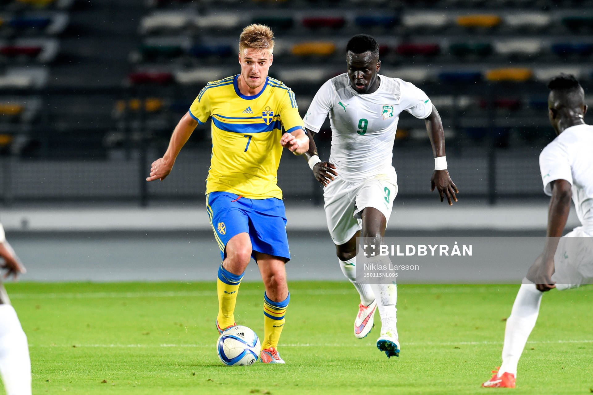 Sveriges Johan Mårtensson och Elfenbenskustens Cheik