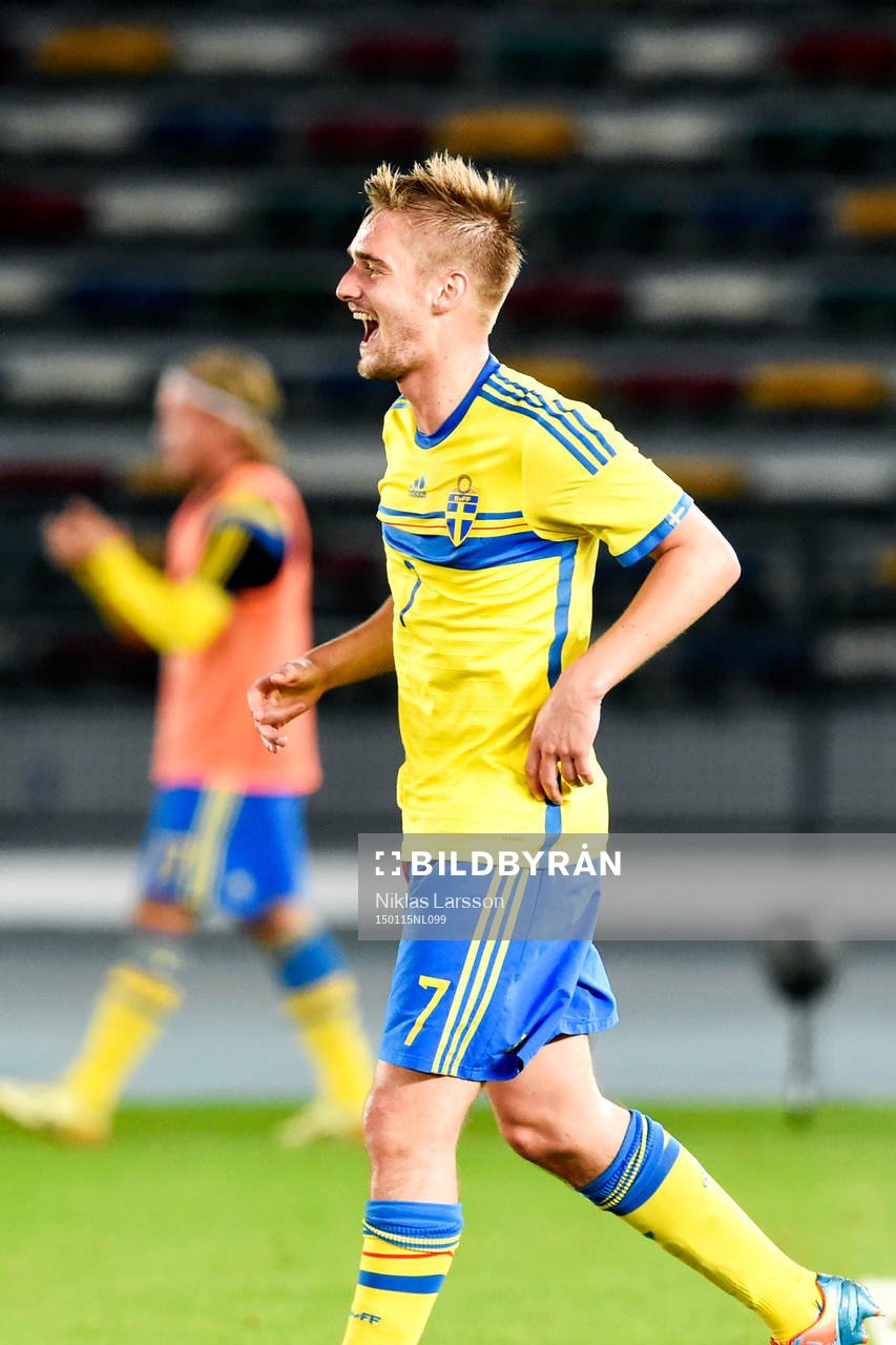 Sveriges Johan Mårtensson jublar