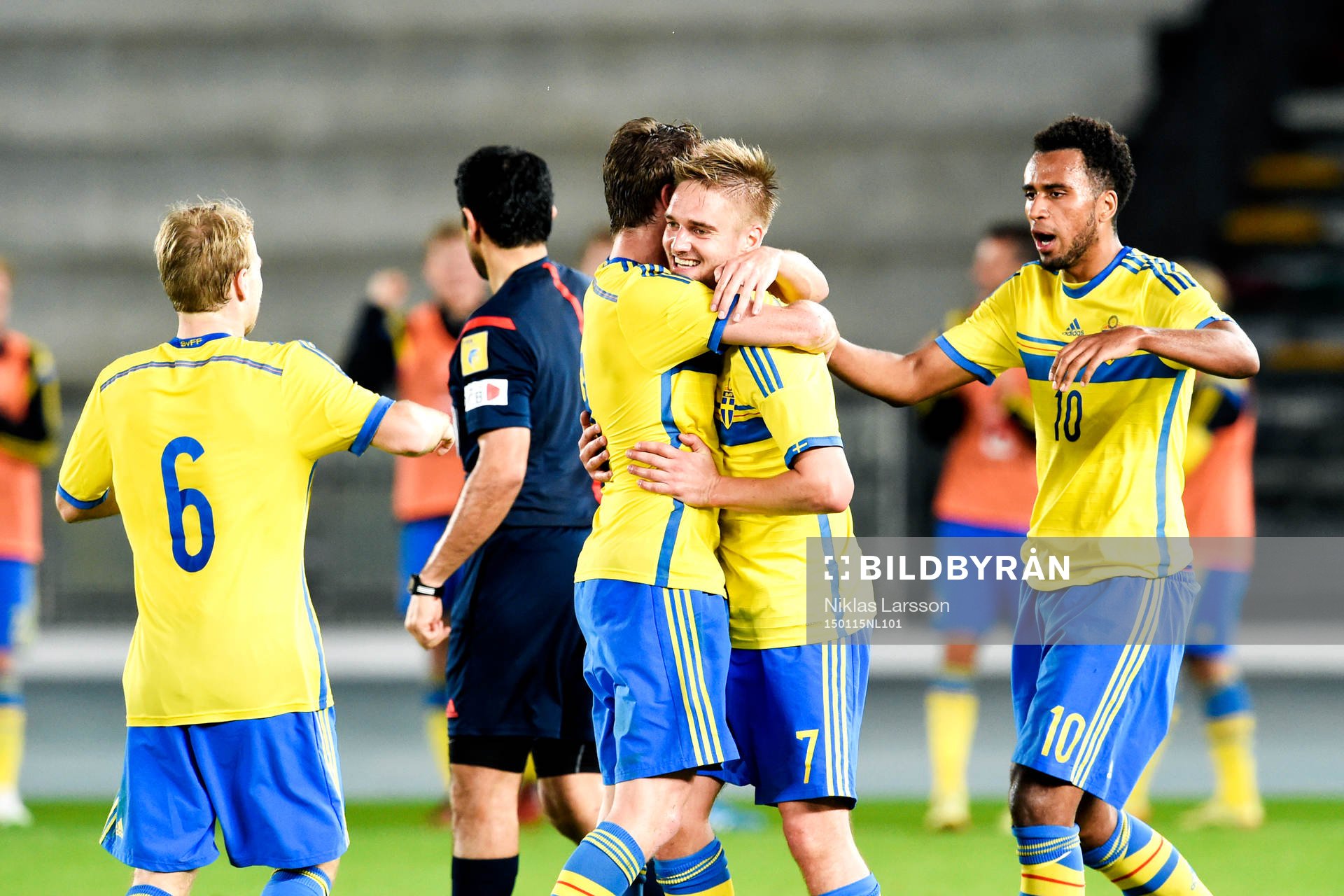Sveriges Johan Mårtensson jublar