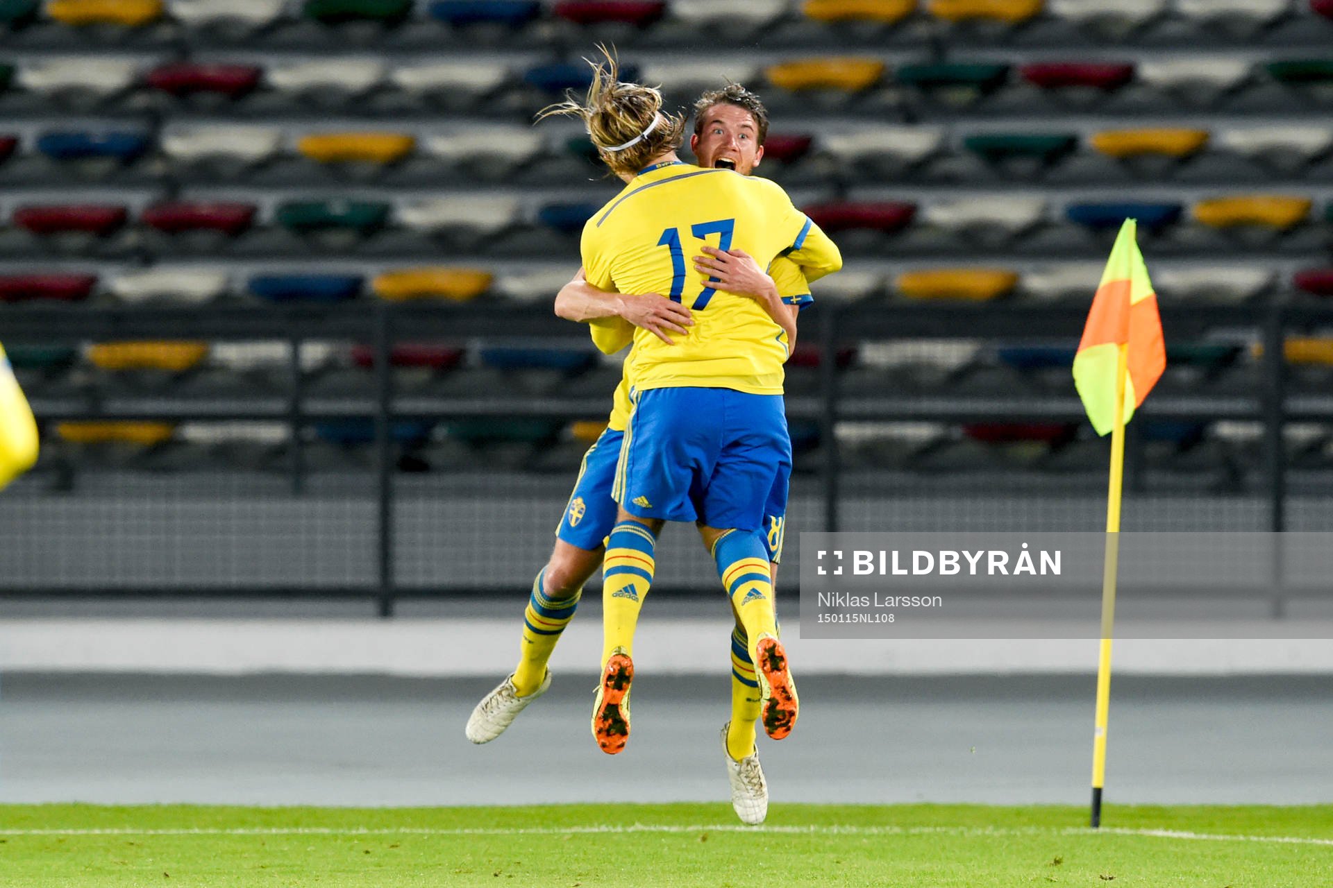 Sveriges Marcus Rohdén och Nicklas Bärkroth jublar