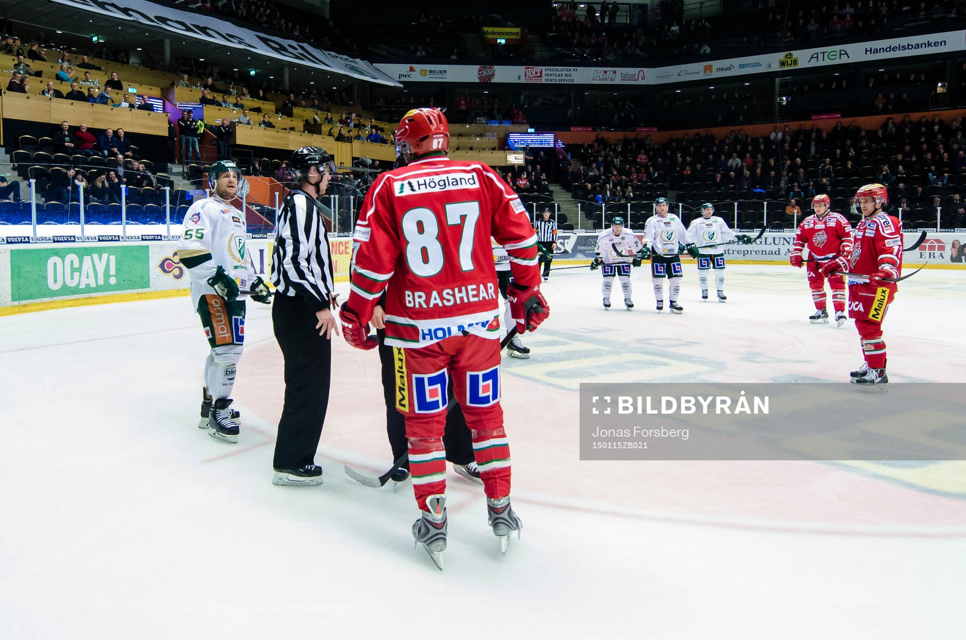 Modos Donald Brashear och Färjestads Ole-Kristian