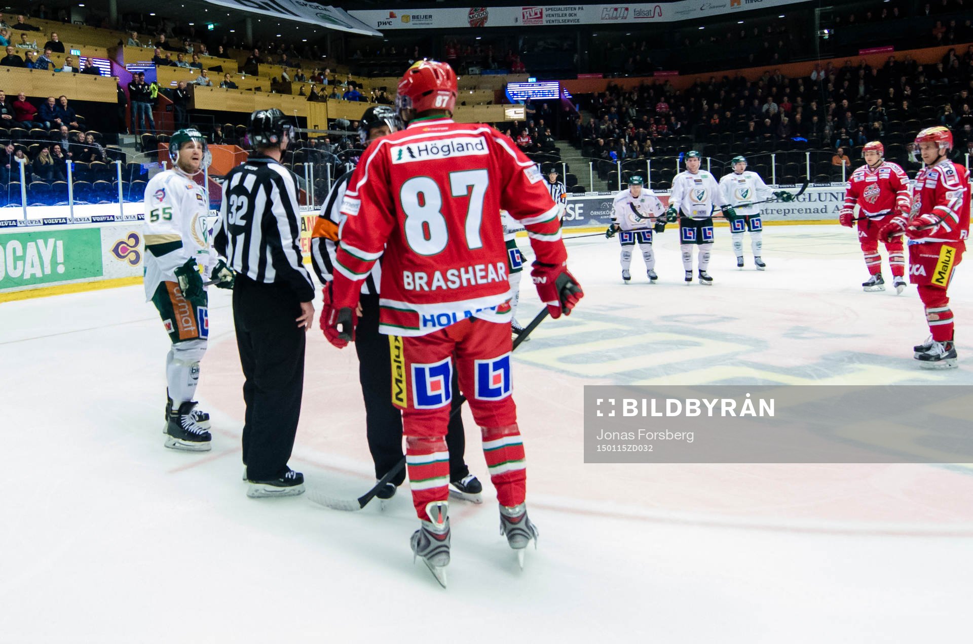 Modos Donald Brashear och Färjestads Ole-Kristian