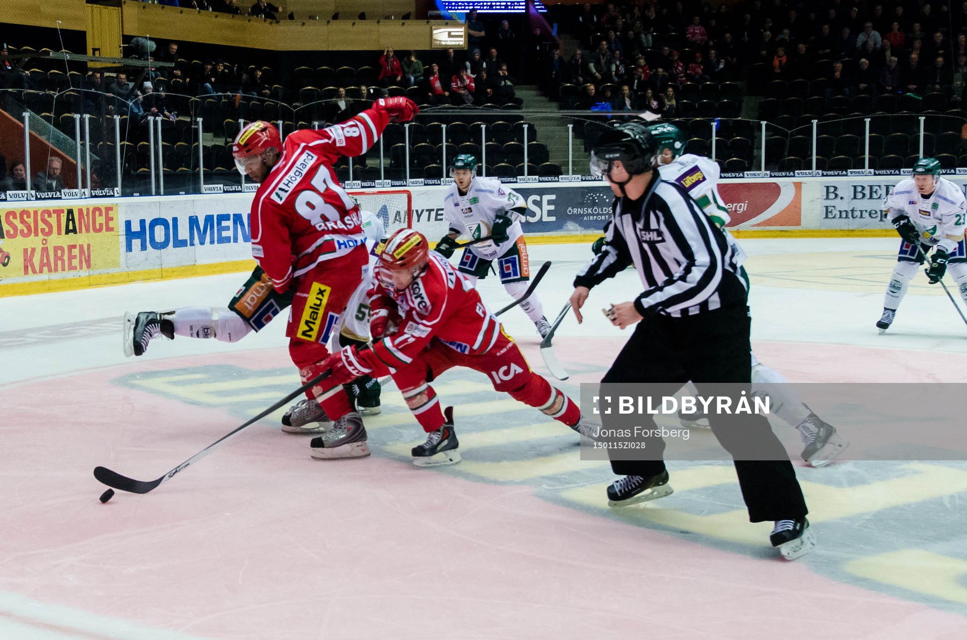 Modos Donald Brashear och Färjestads Ole-Kristian