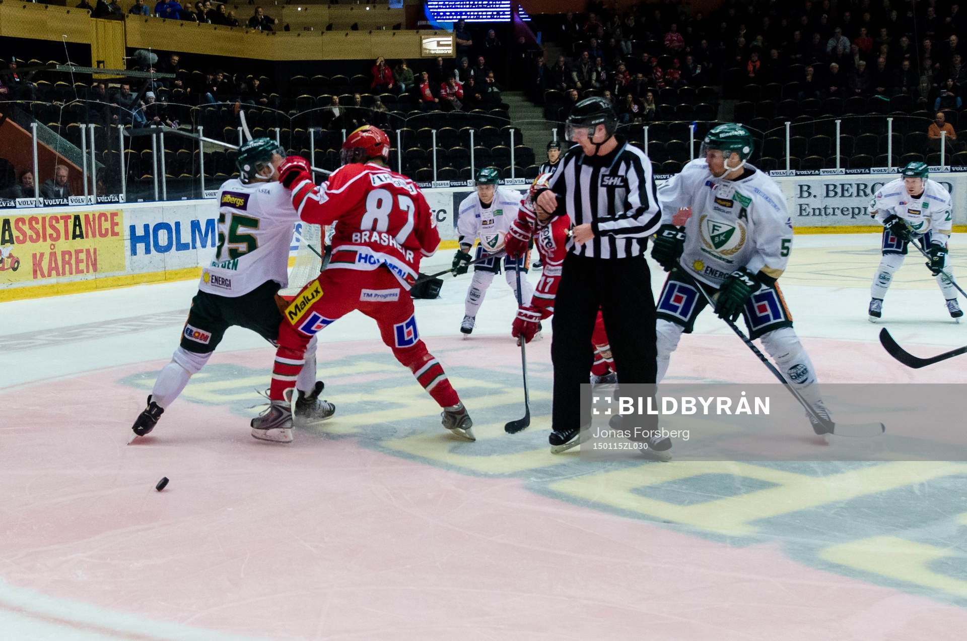 Modos Donald Brashear och Färjestads Ole-Kristian